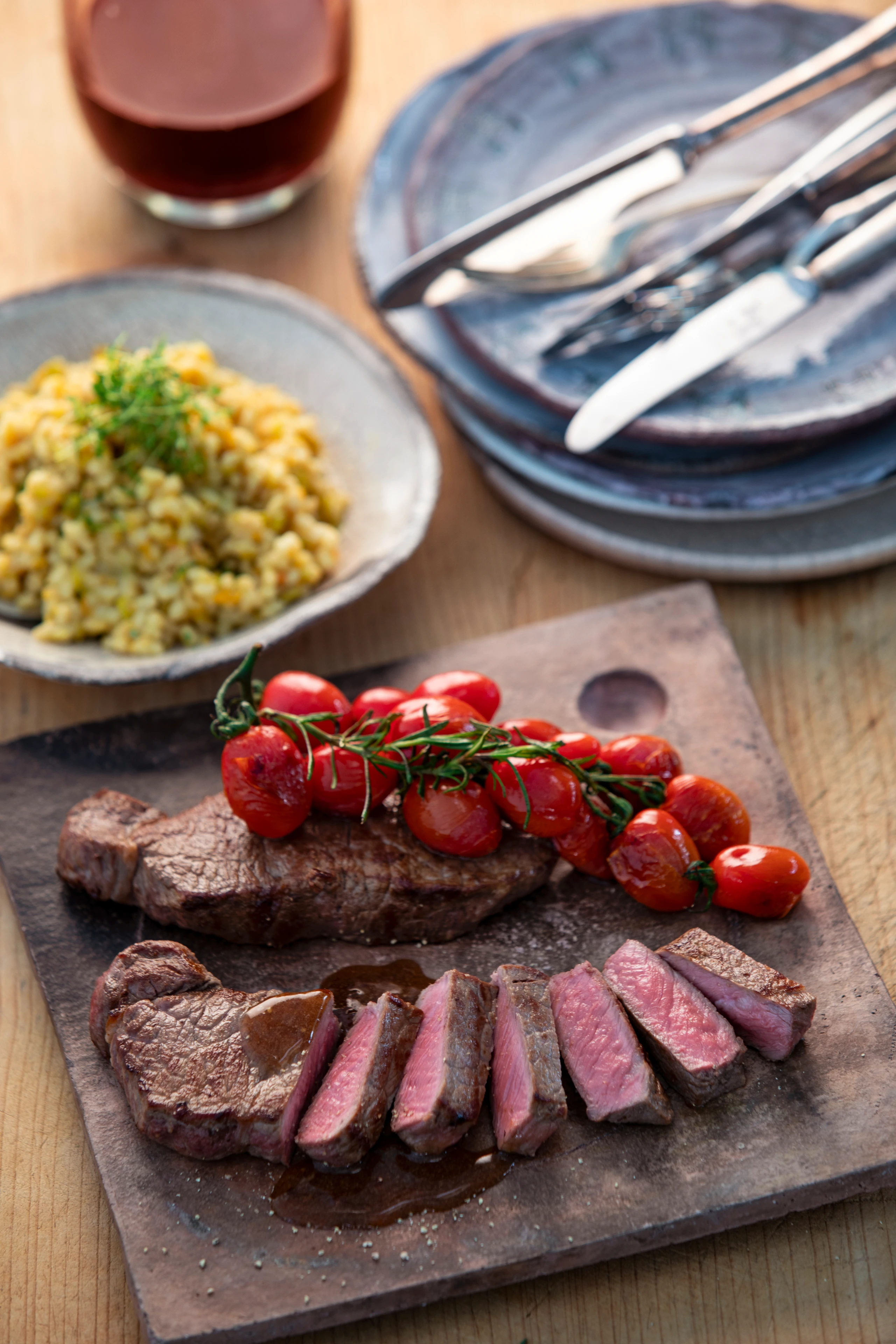 Tagliata mit Paradeisweizen