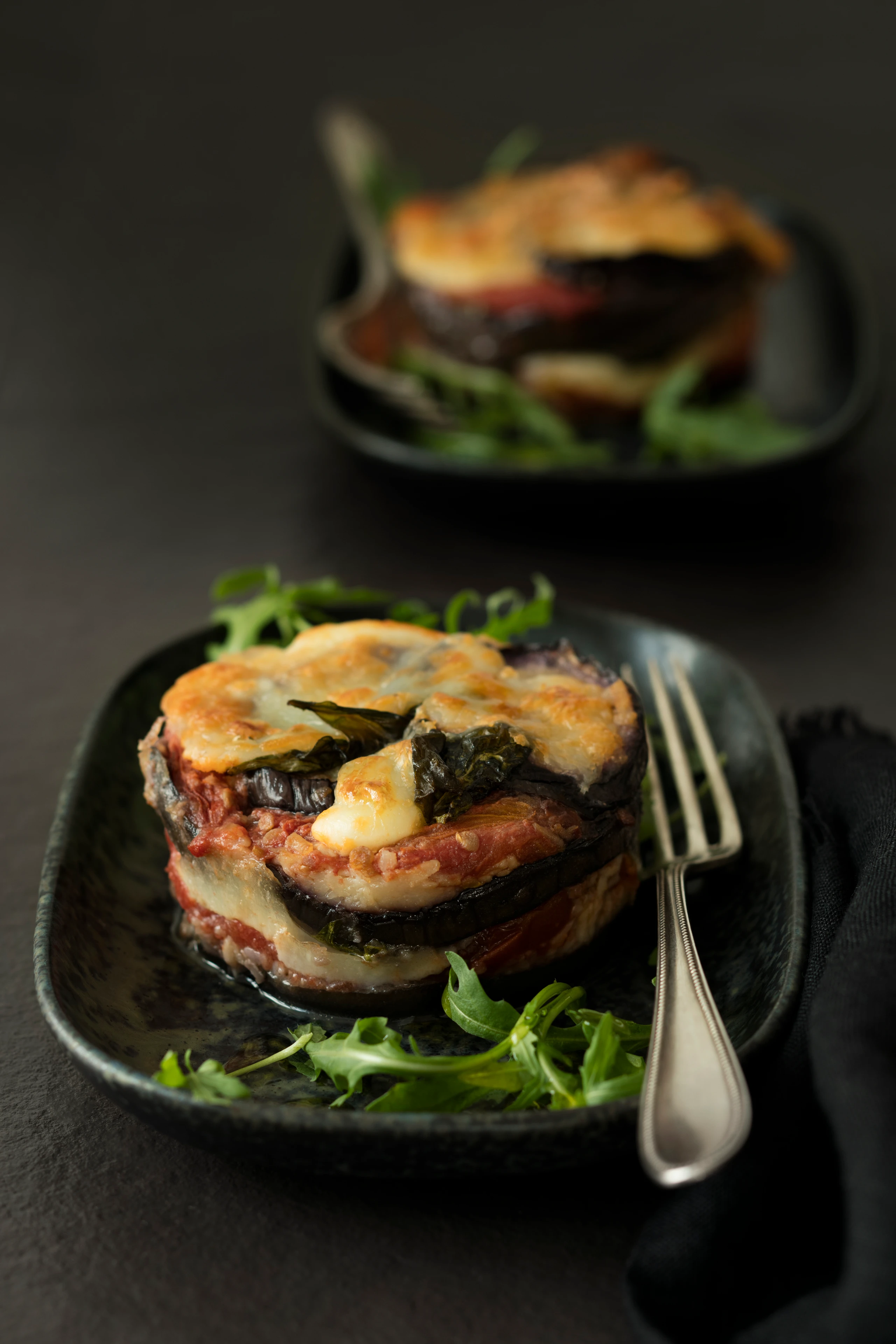 Mozzarella-Melanzaniauflauf
