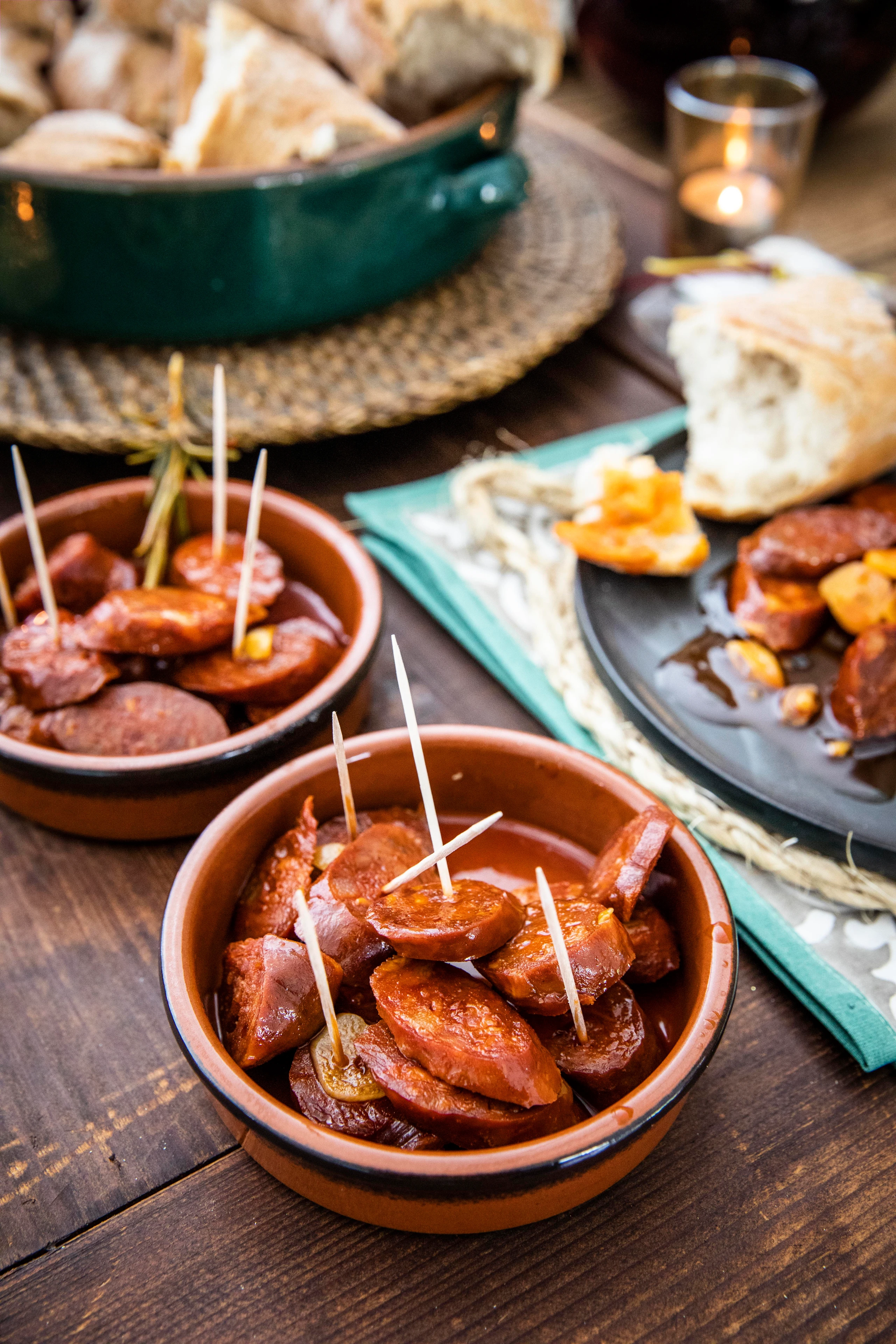 Glasierte Chorizo