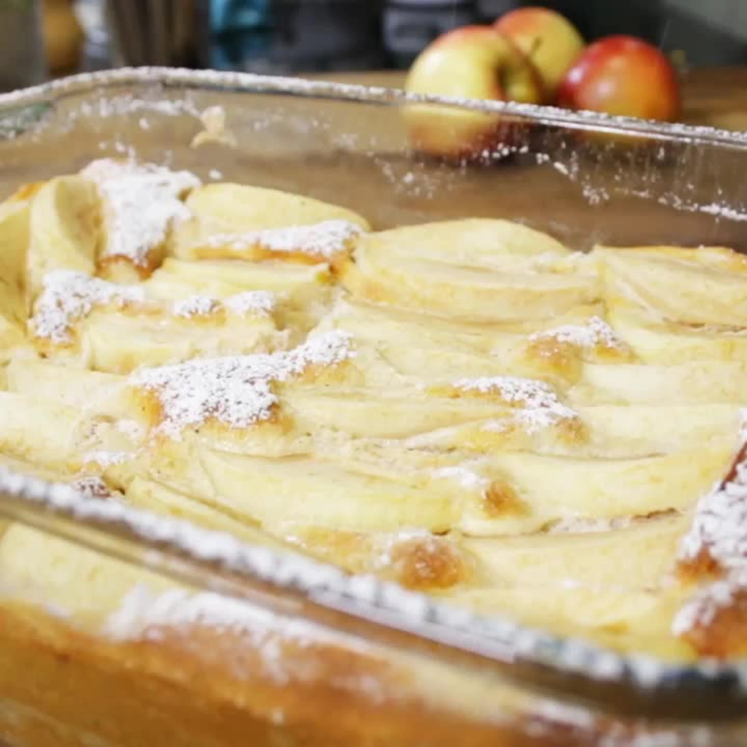 Reisauflauf mit Äpfeln