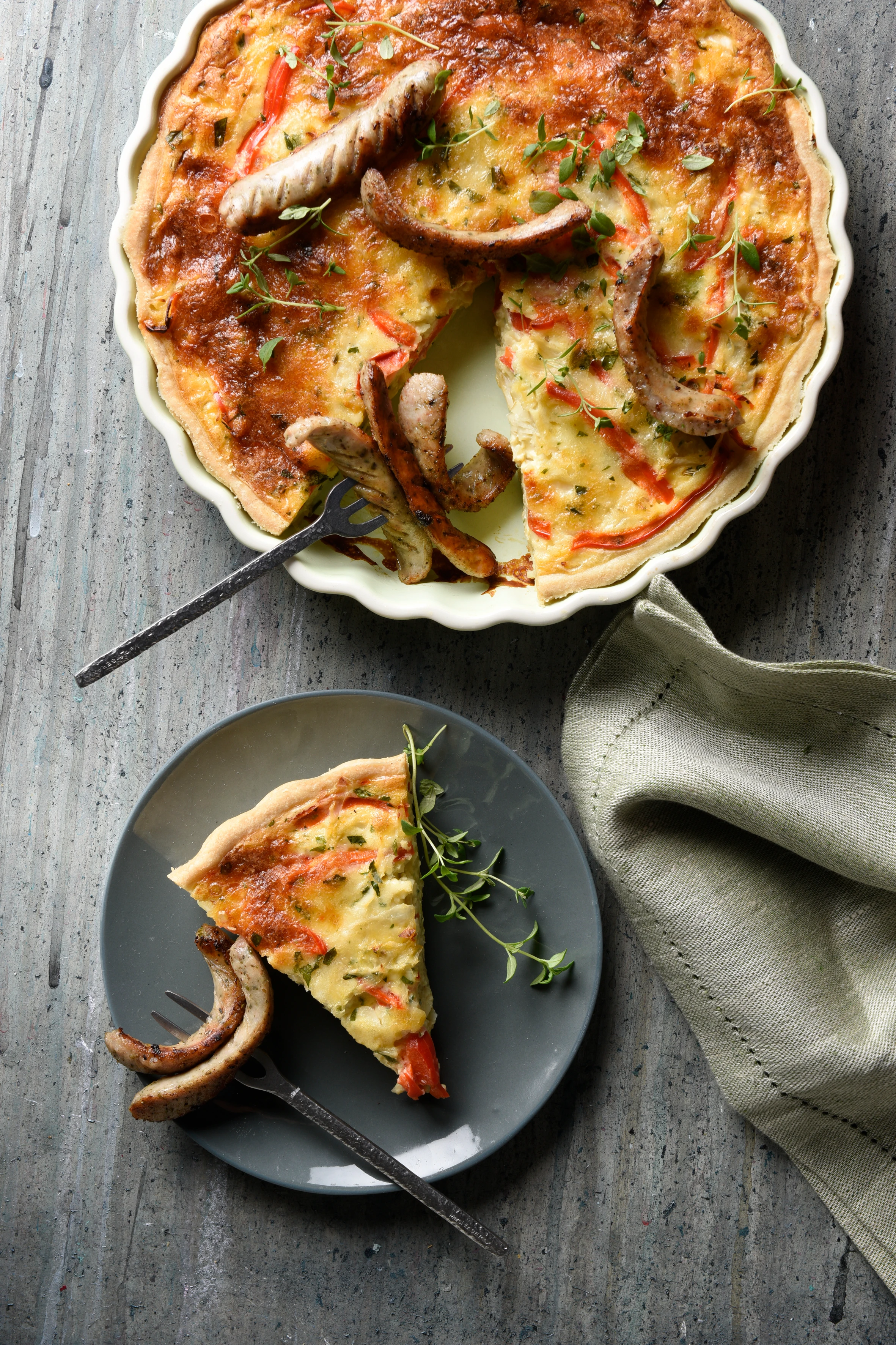 Krauttarte mit Mini-Bratwürstel