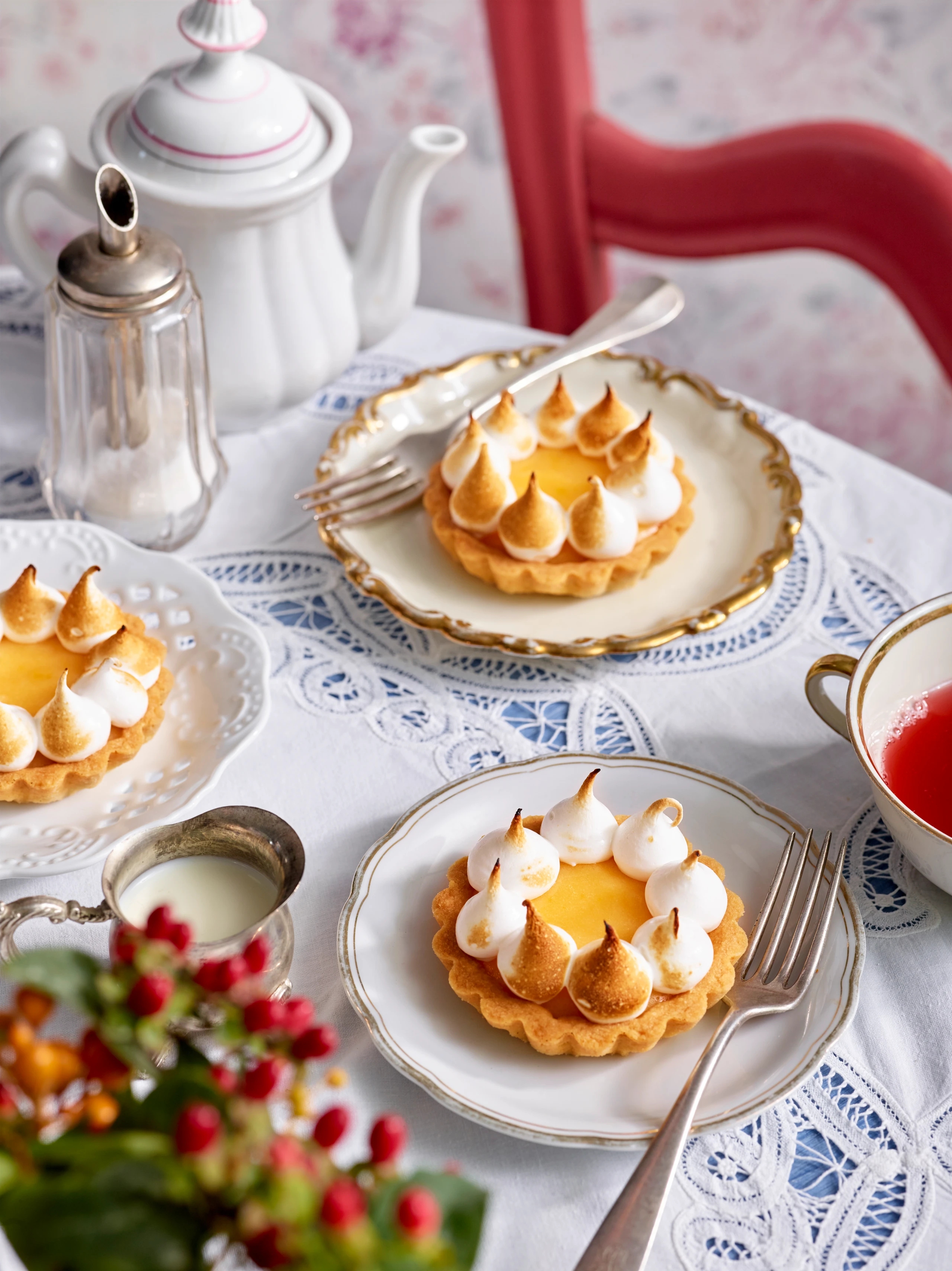 Zitronentartelettes mit Baiser