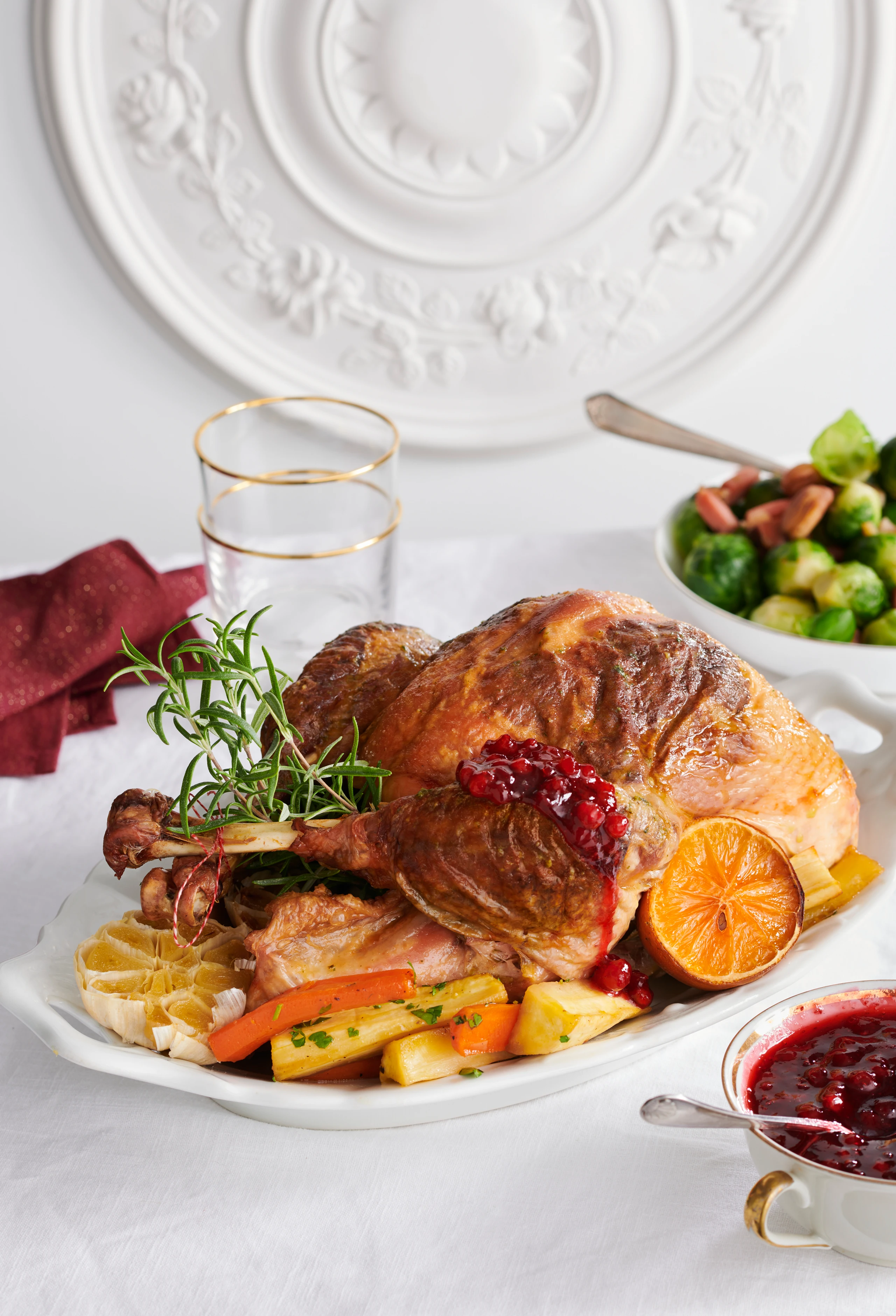 Truthahn mit Kräuterbutter