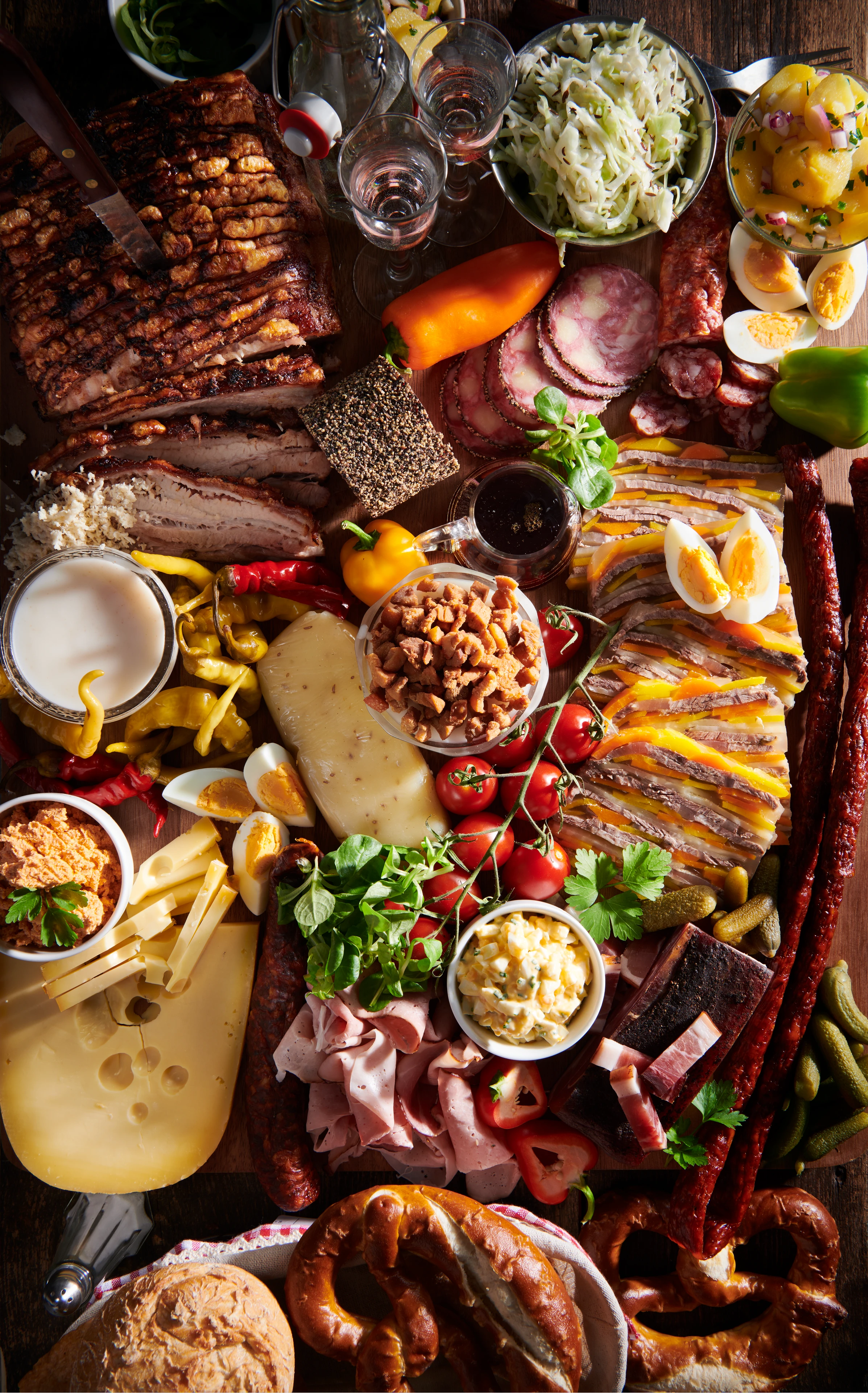 Rindfleischsulz mit Kürbiskernölmarinade