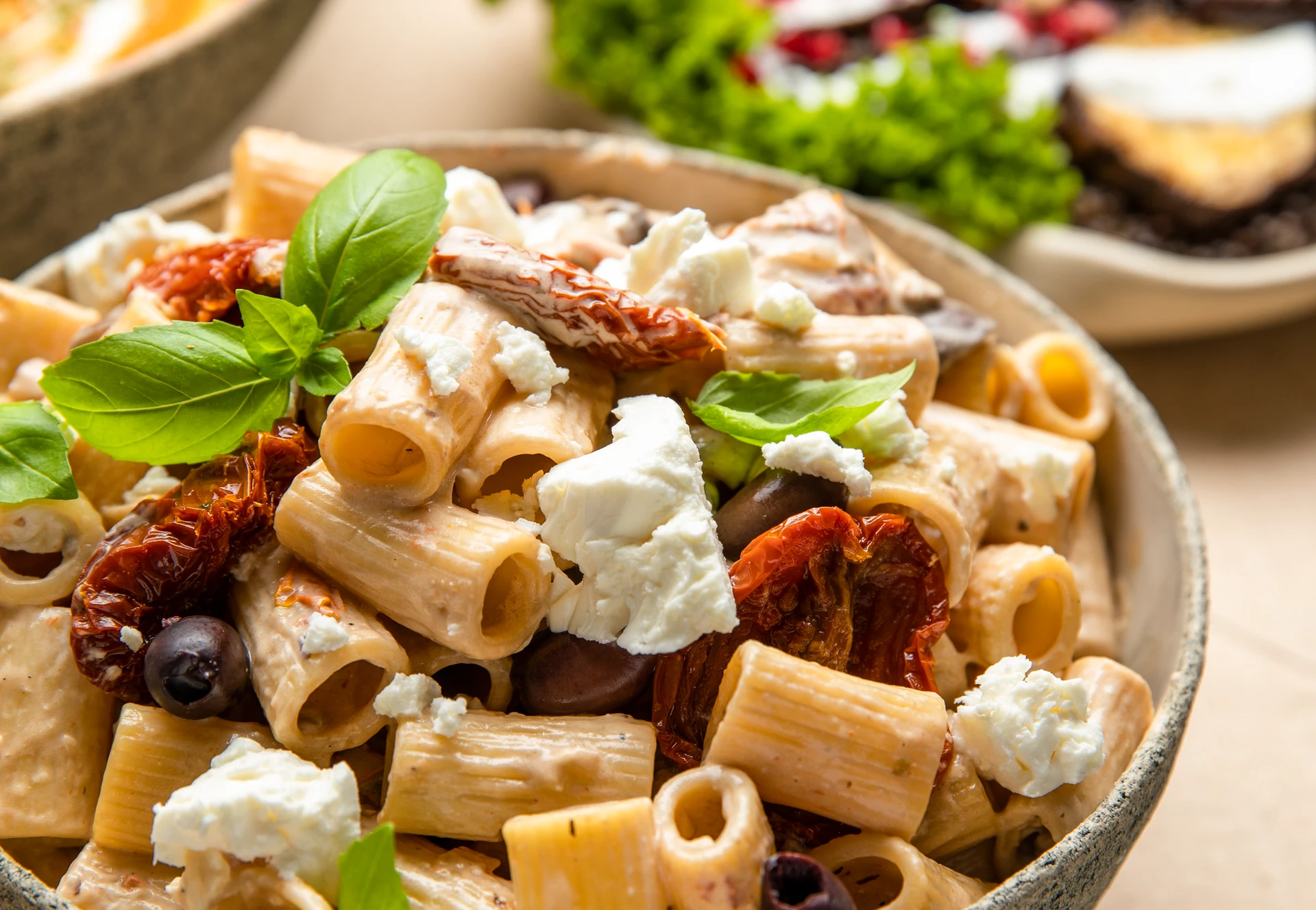 Cremige Rigatoni mit Champignons • Rezept