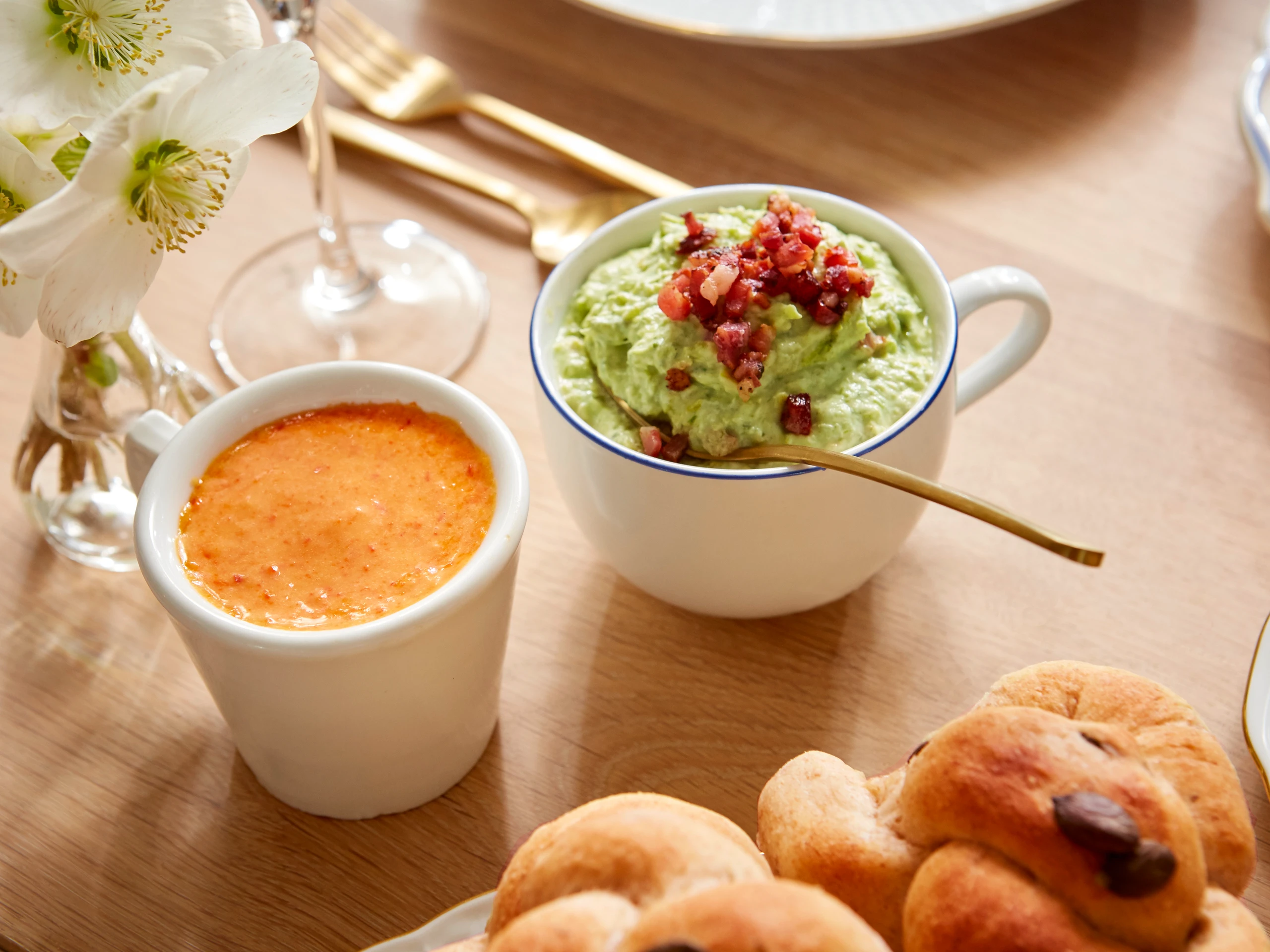Speckdip mit Lauch