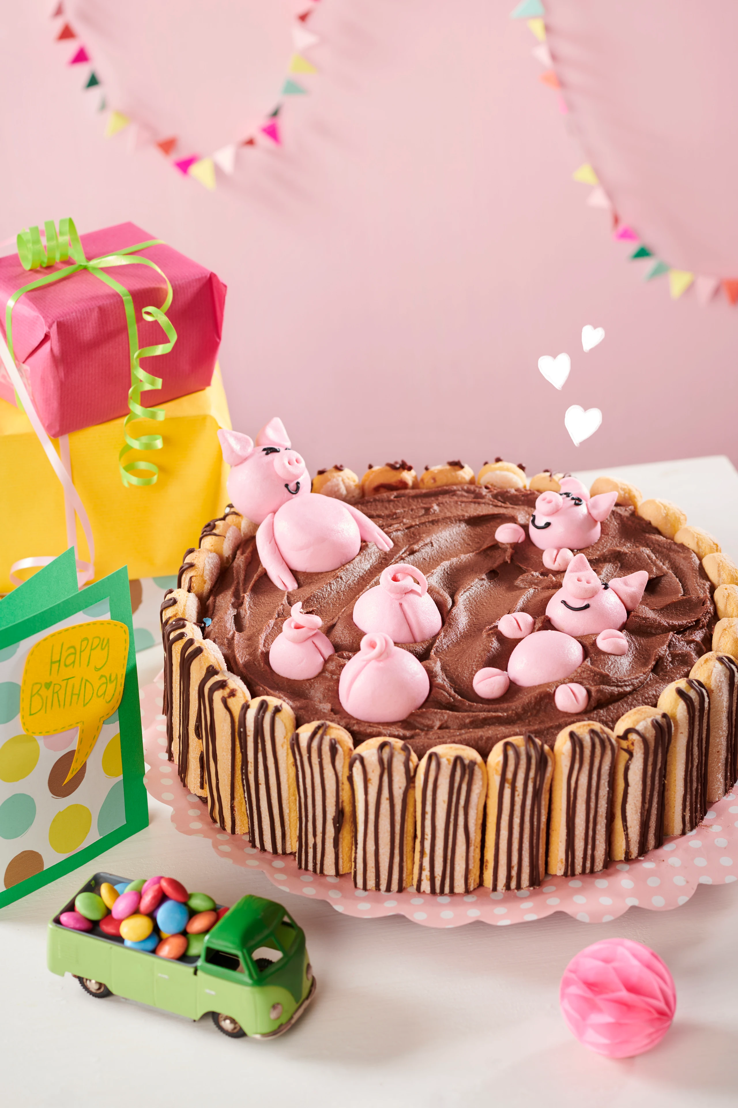 'Schweinchen im Schlammbad'-Torte