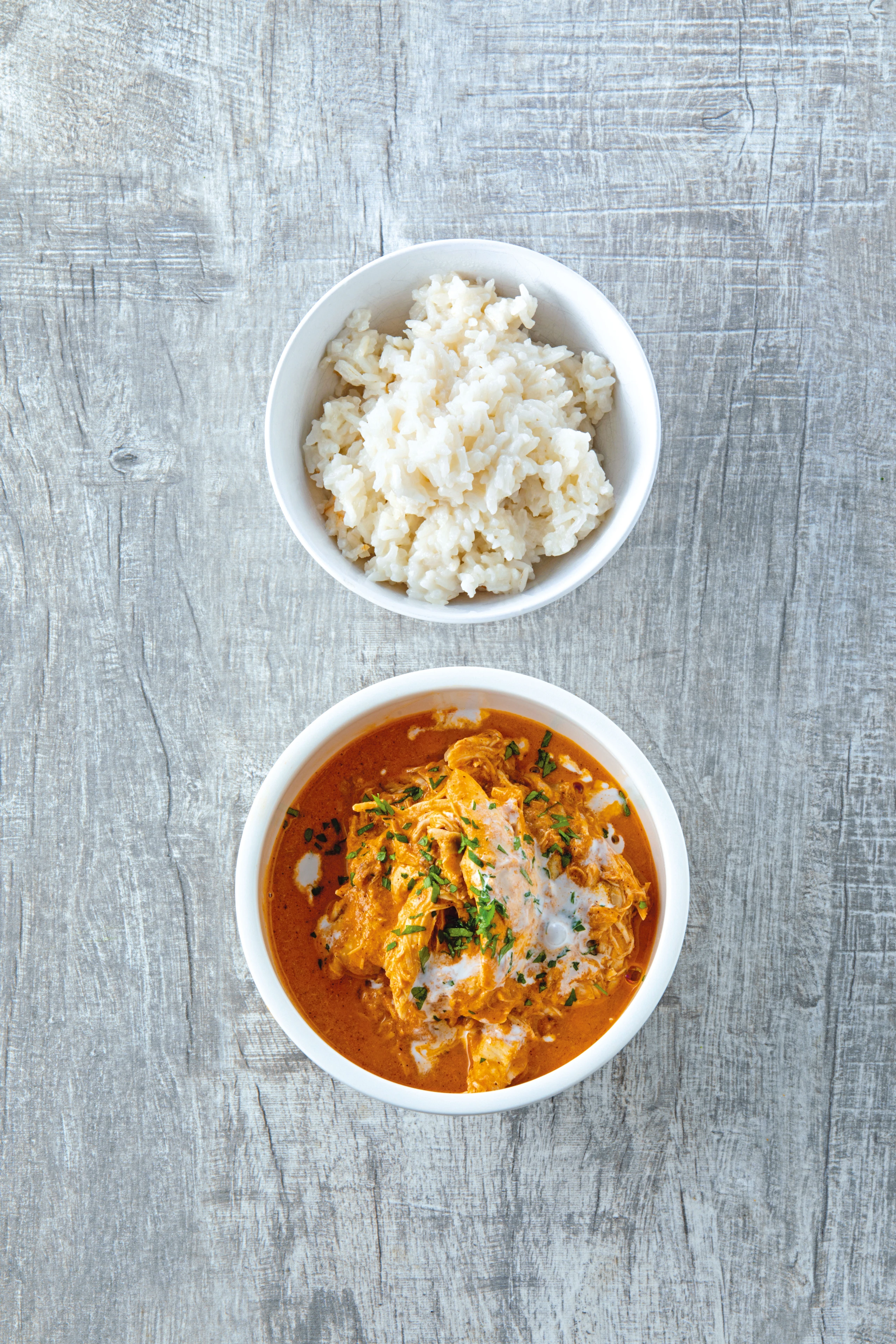 Indisches Butter Chicken mit Kokosreis