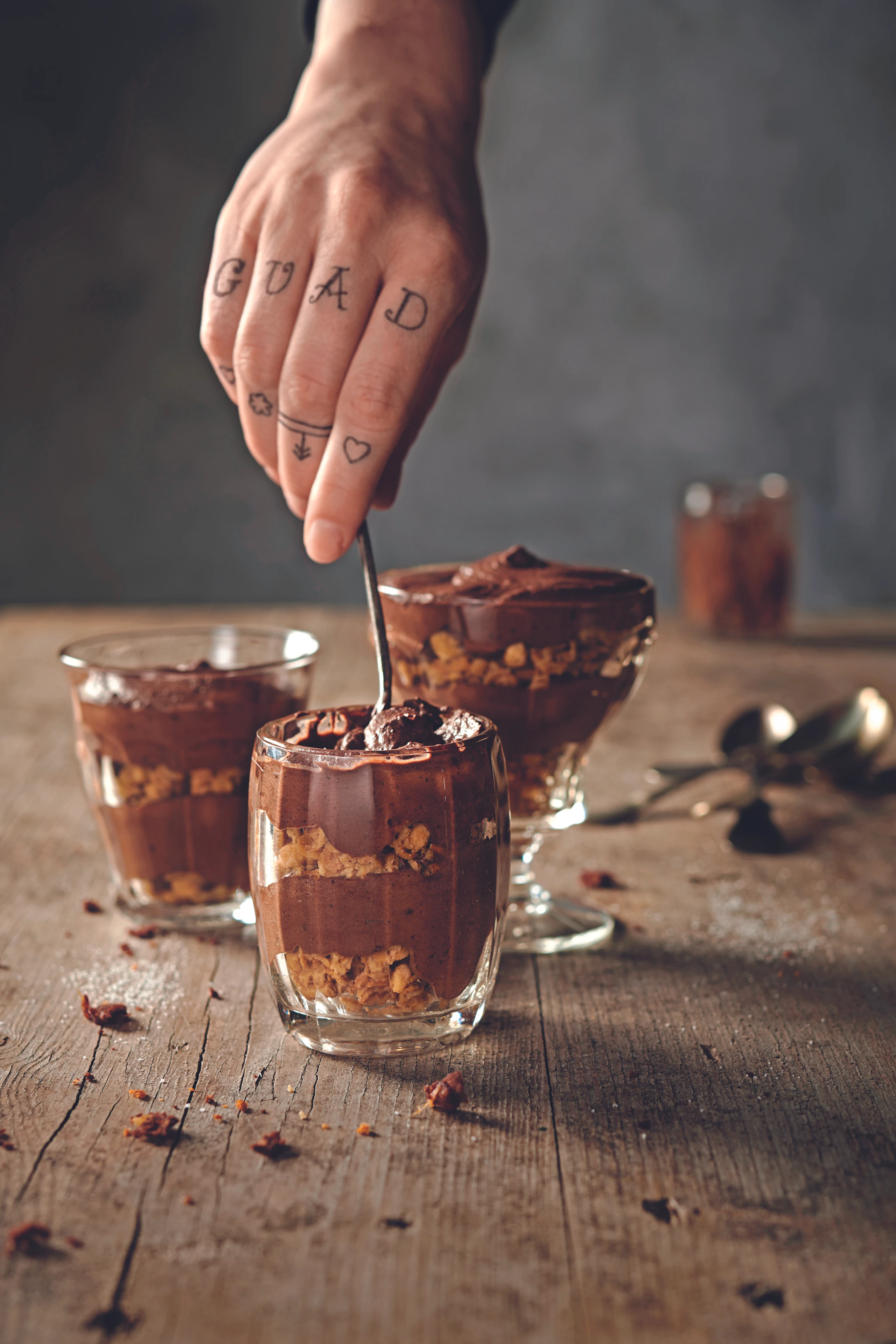 Schokomousse mit Knuspermüsli