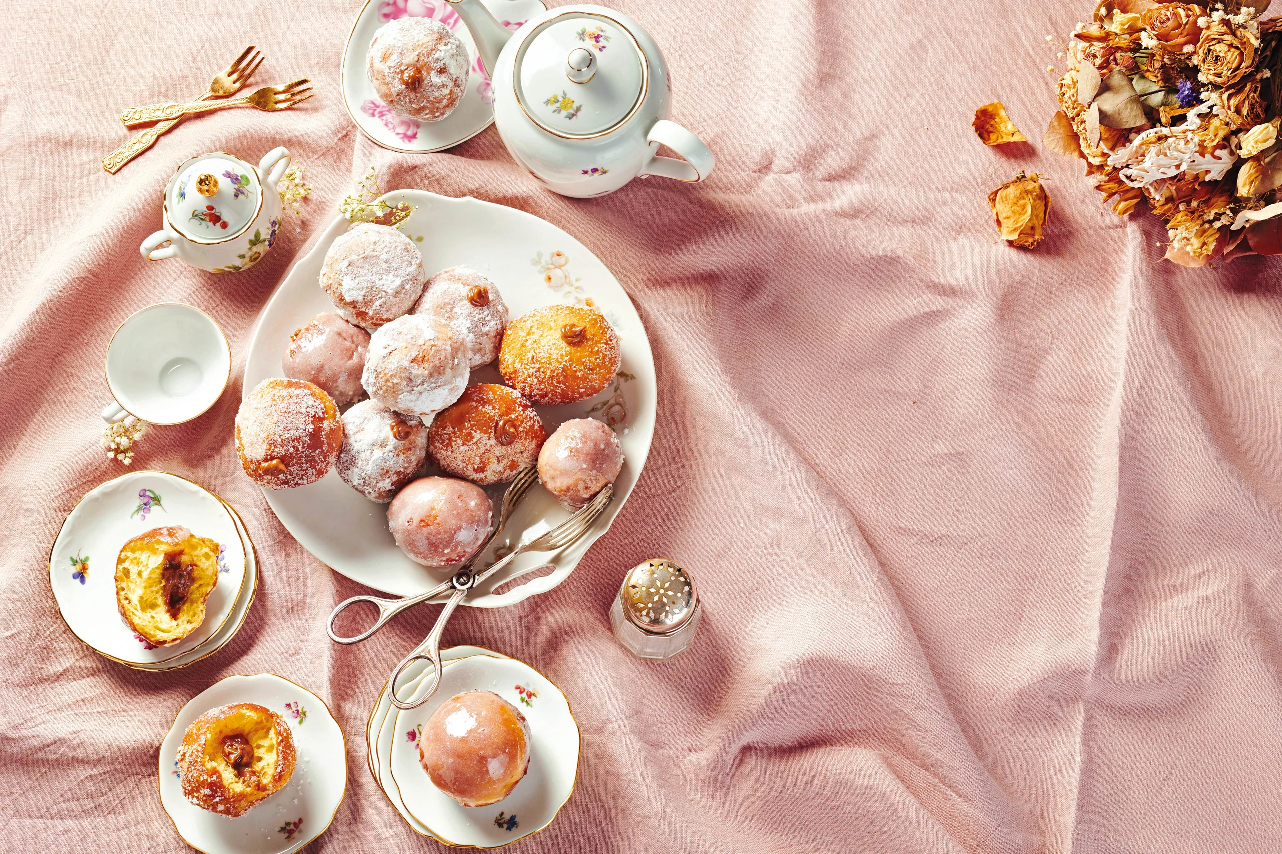 Bomboloni mit Schokokaramell
