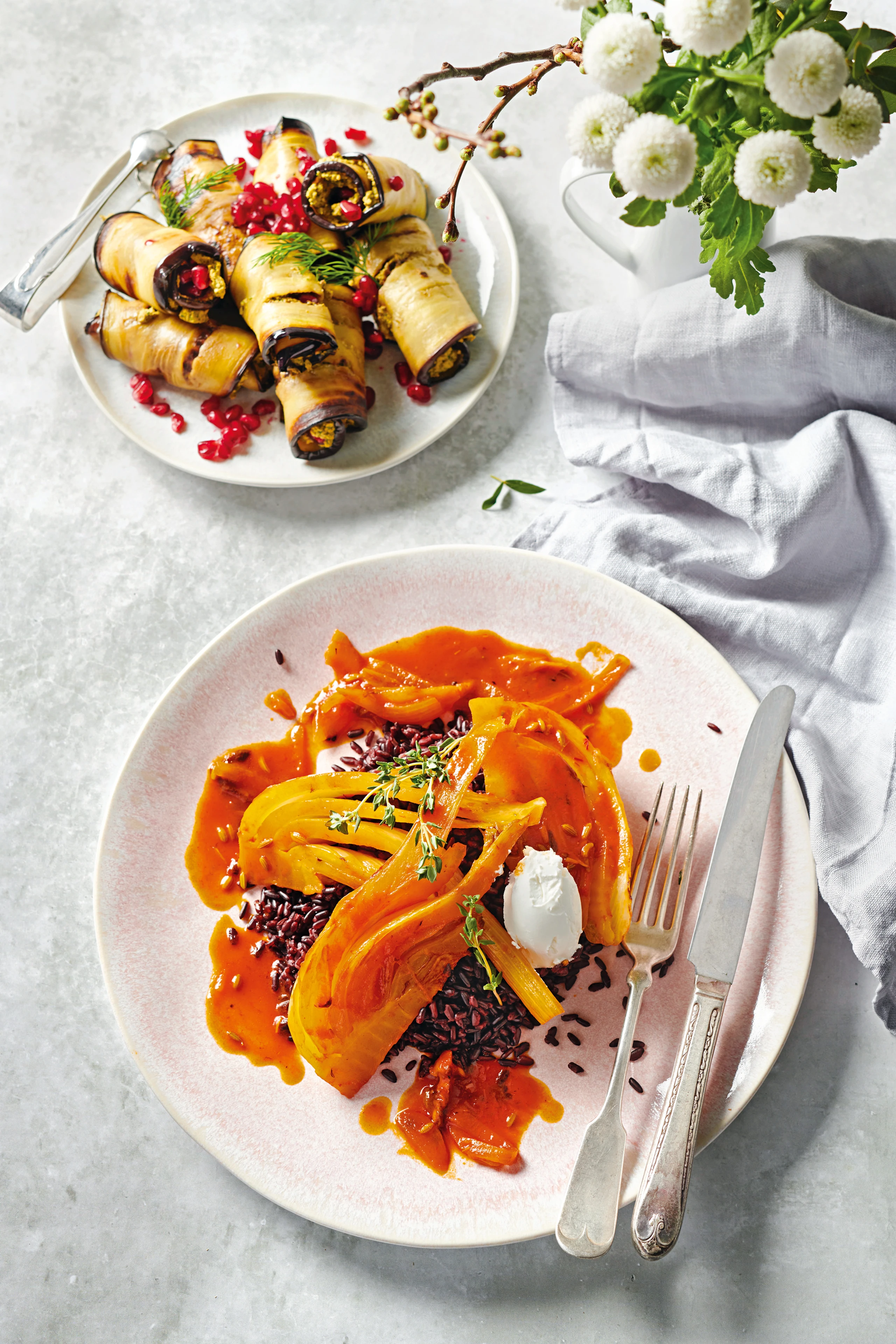 Geschmorter Fenchel mit Safran