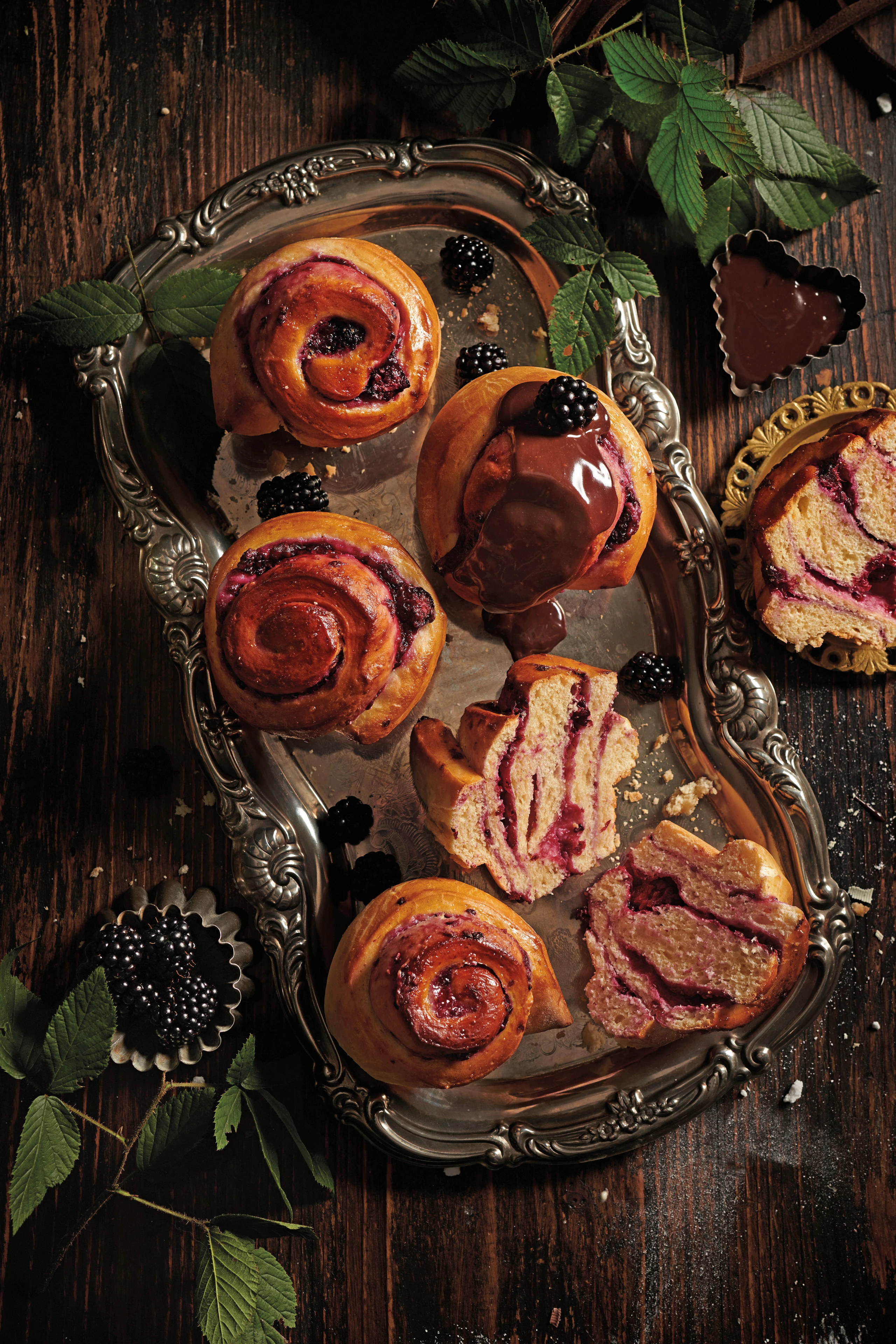 Brombeerschnecken-Muffins