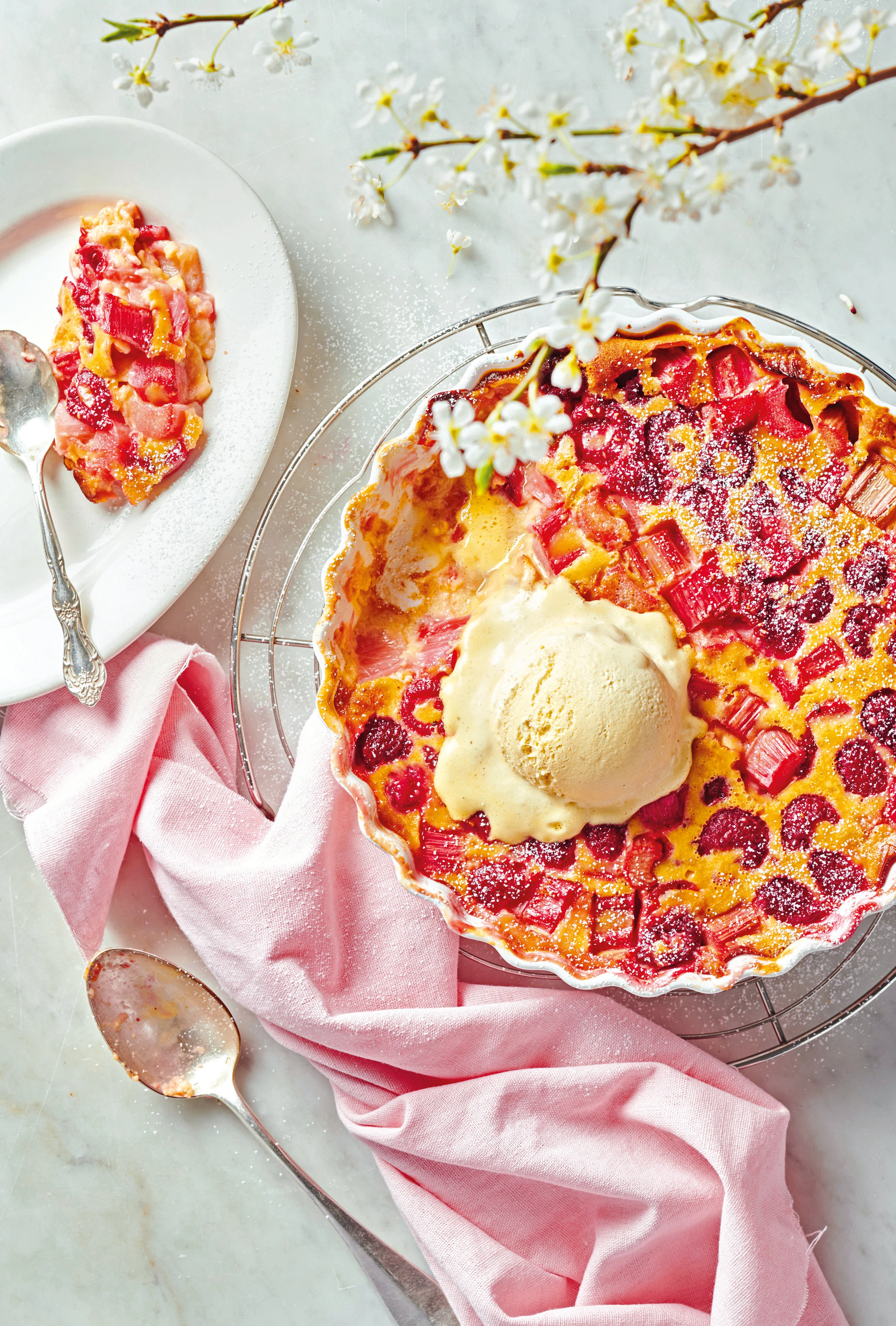Clafoutis mit Rhabarber