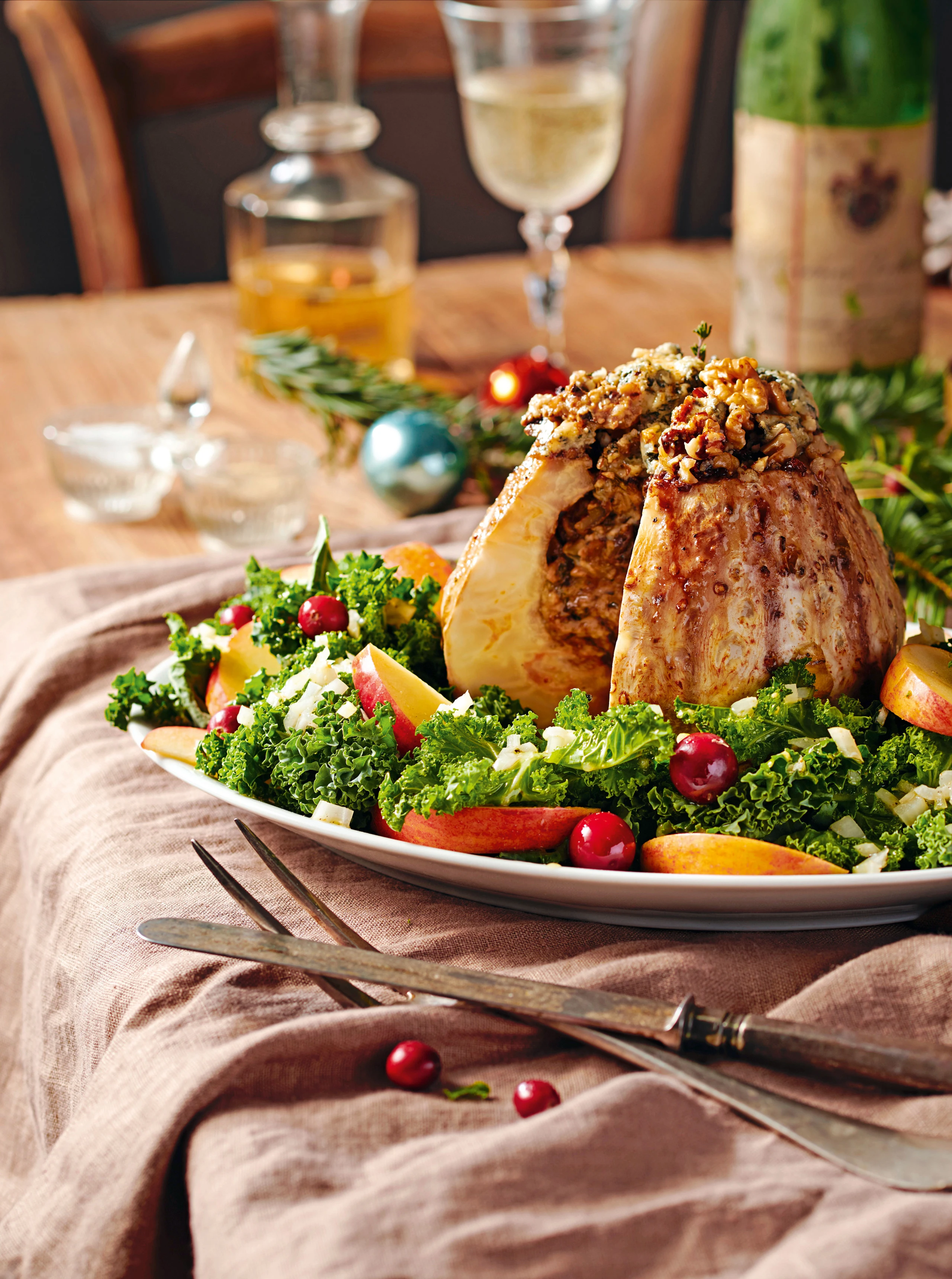 Sellerie mit Walnuss-Käsefülle