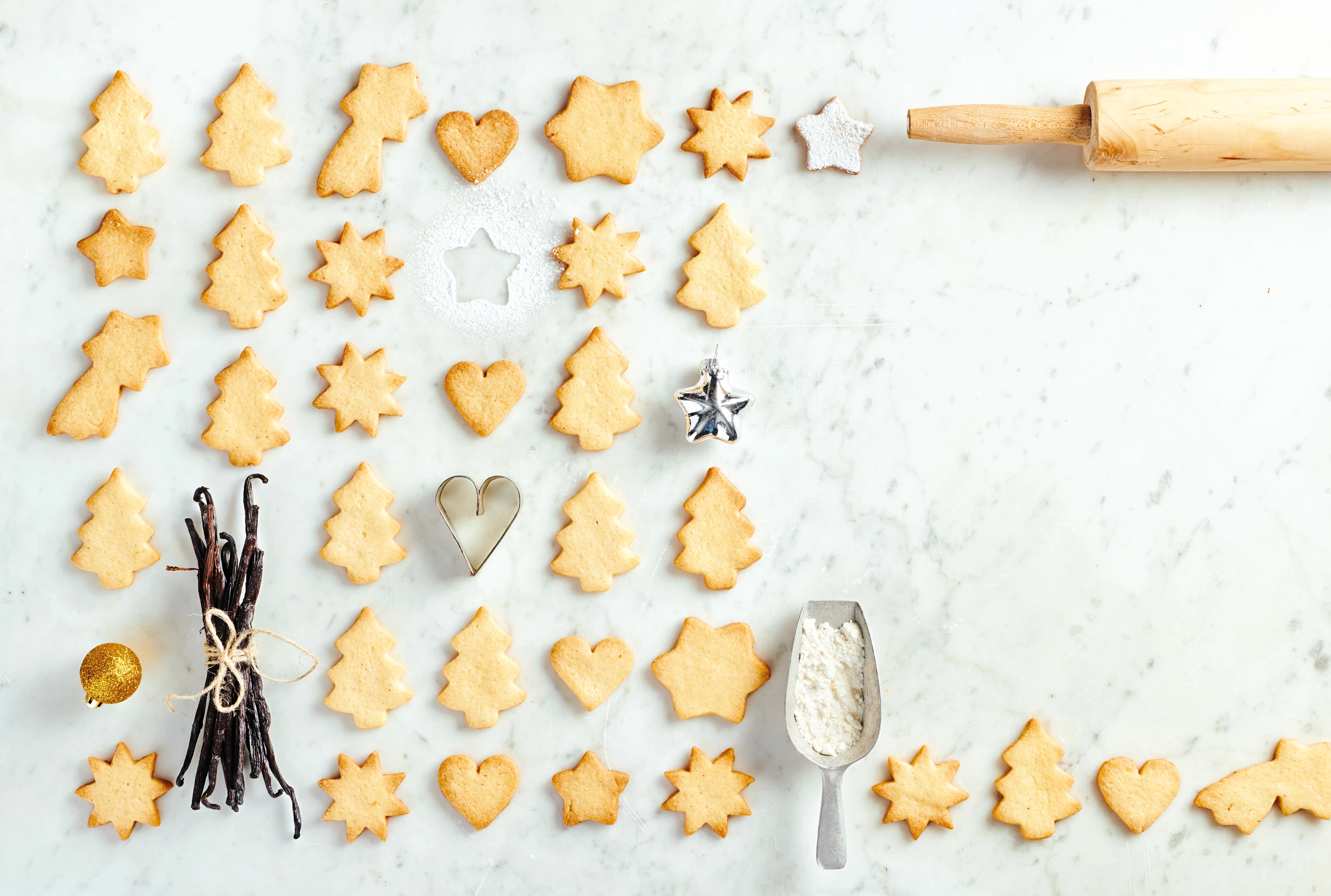 Weihnachtsbäckerei mit Marzipan