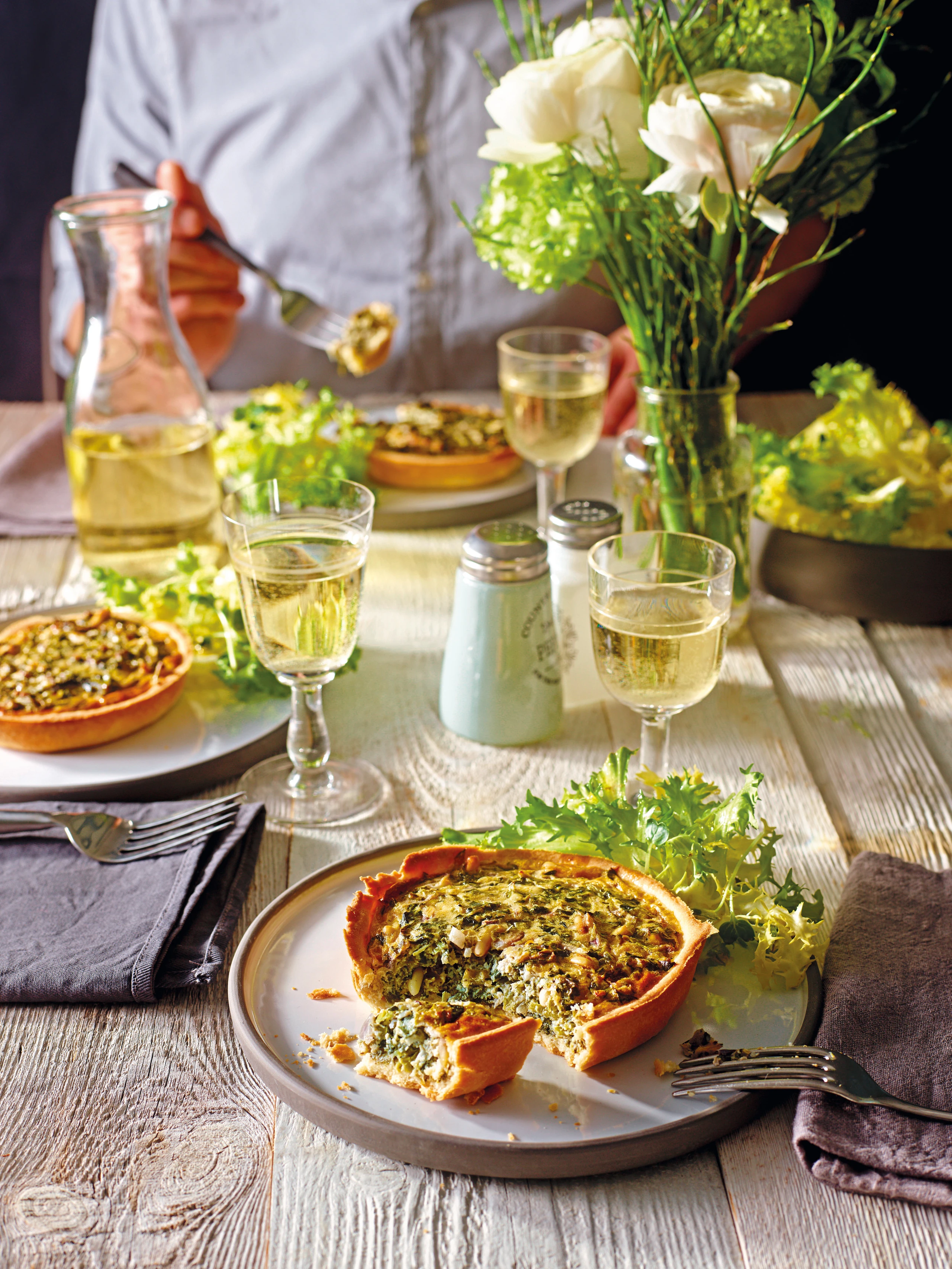 Mini-Spinatquiche mit Feta