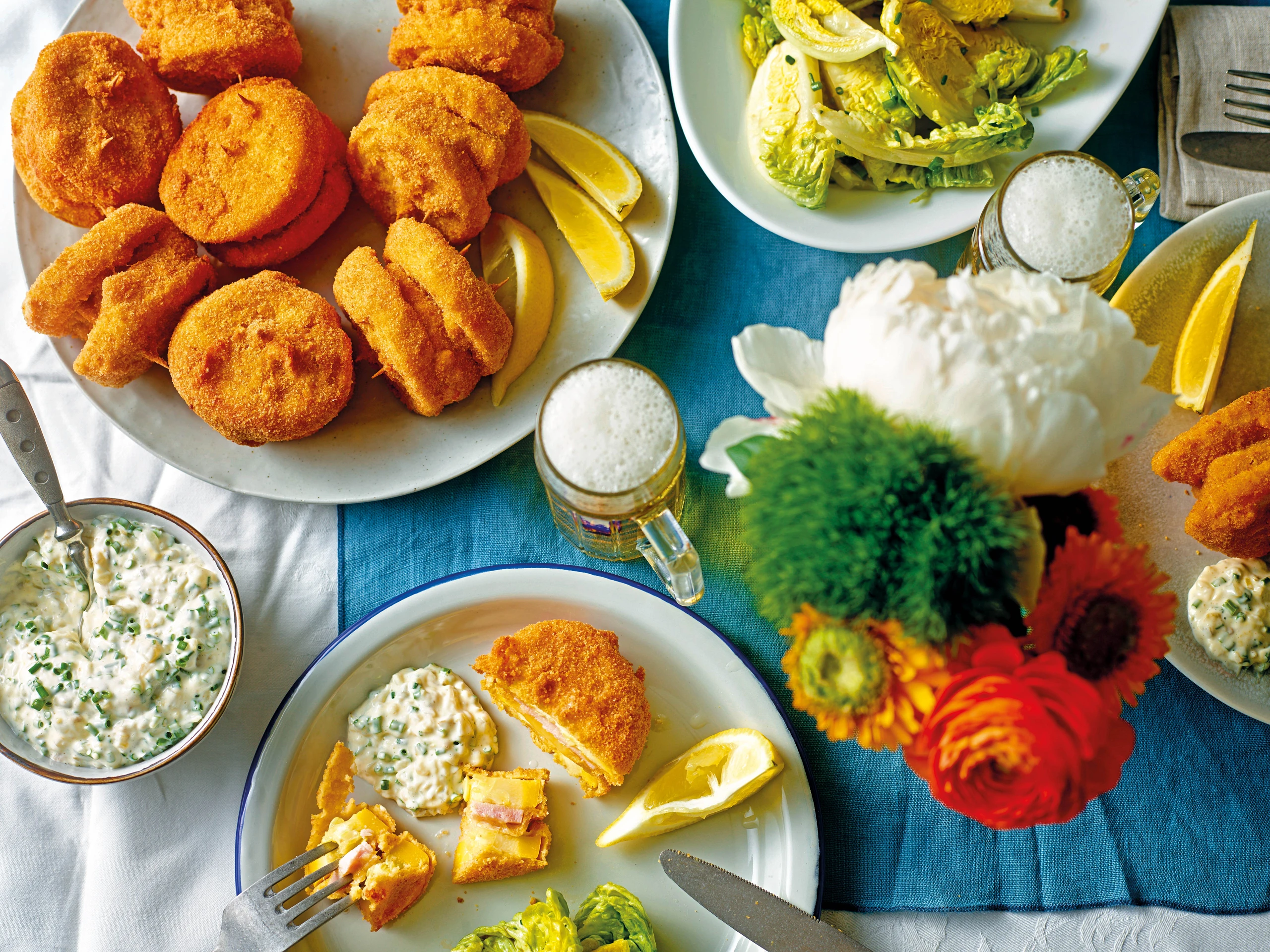 Zucchini-Cordon-Bleu mit Remoulade