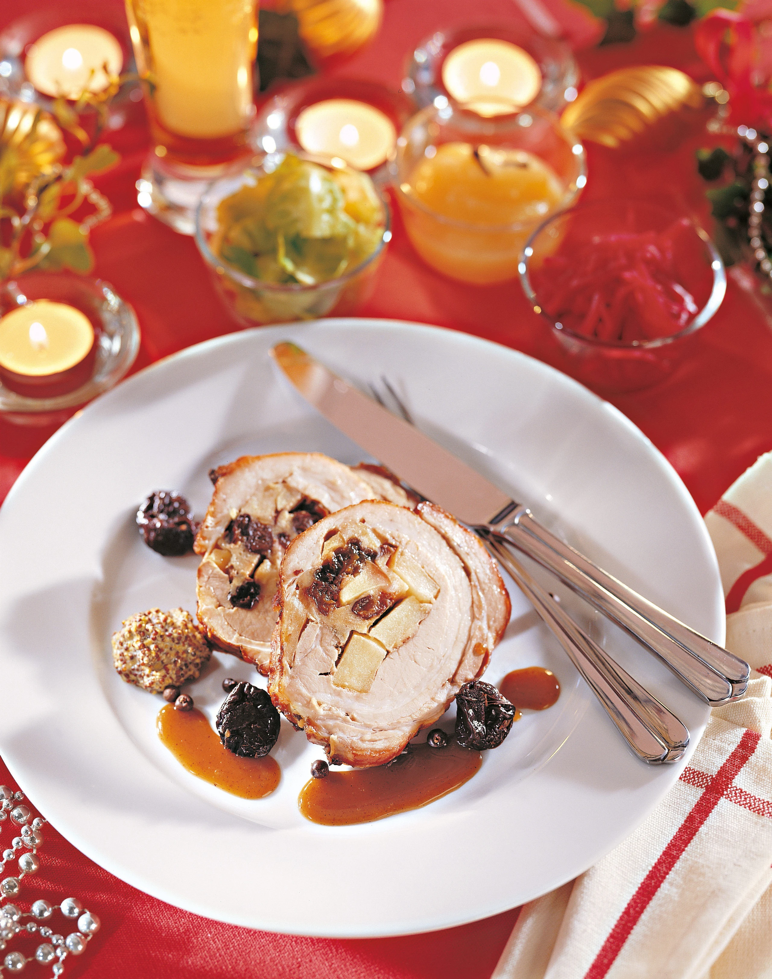 RipperIn mit Dörrzwetschken und Apfel