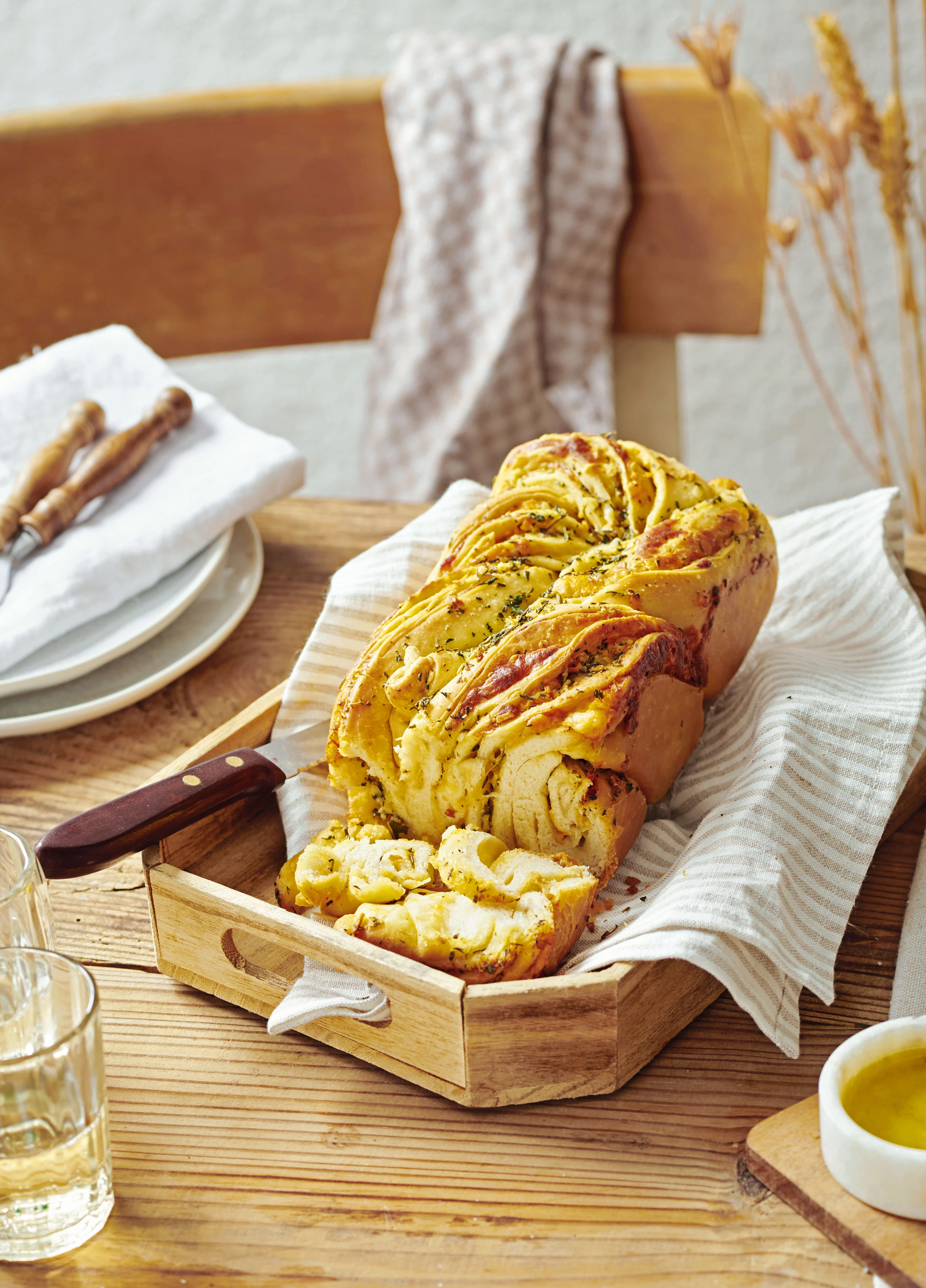 Super Cheesy Kräuter-Knoblauchbrot