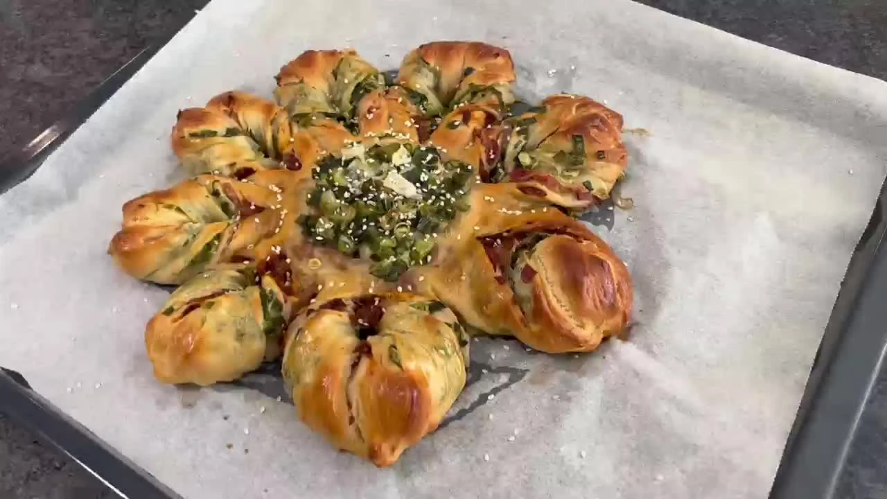 Zupfblume mit Speck