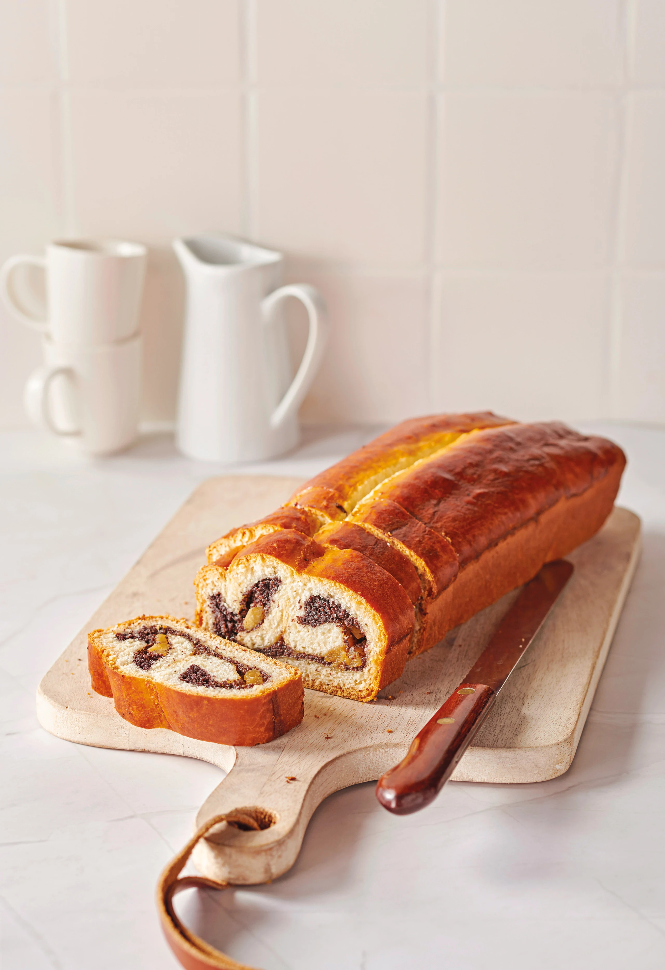 Potitze mit Mohn-Apfelfülle