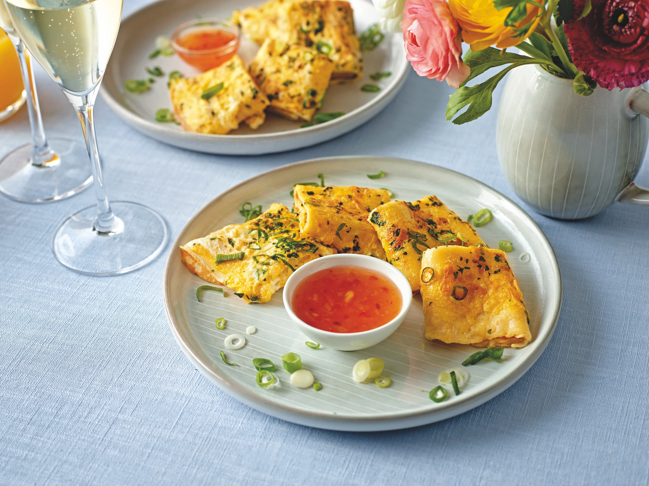 Asiatische Eierpalatschinken