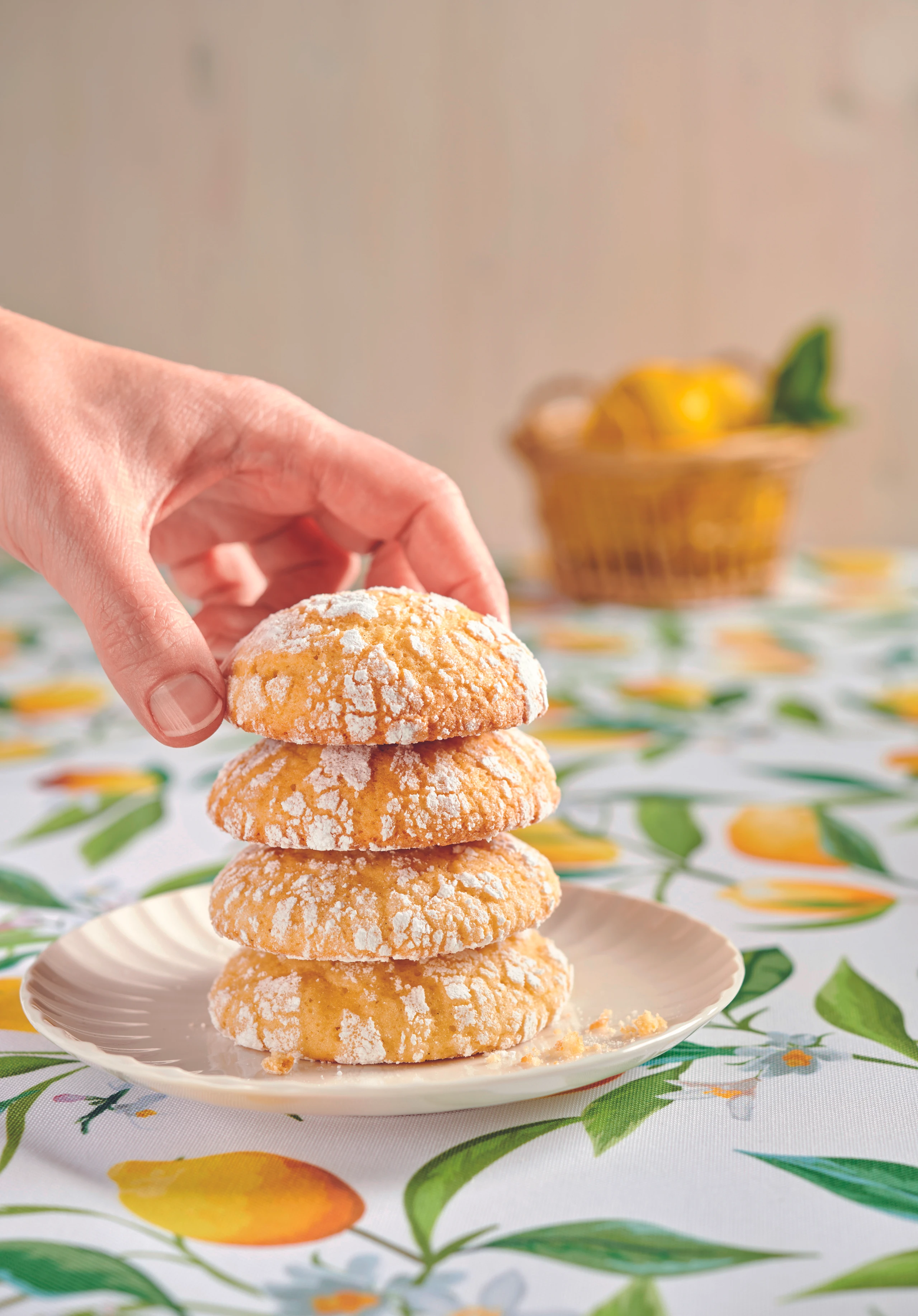 Lemon Crinkle Cookies