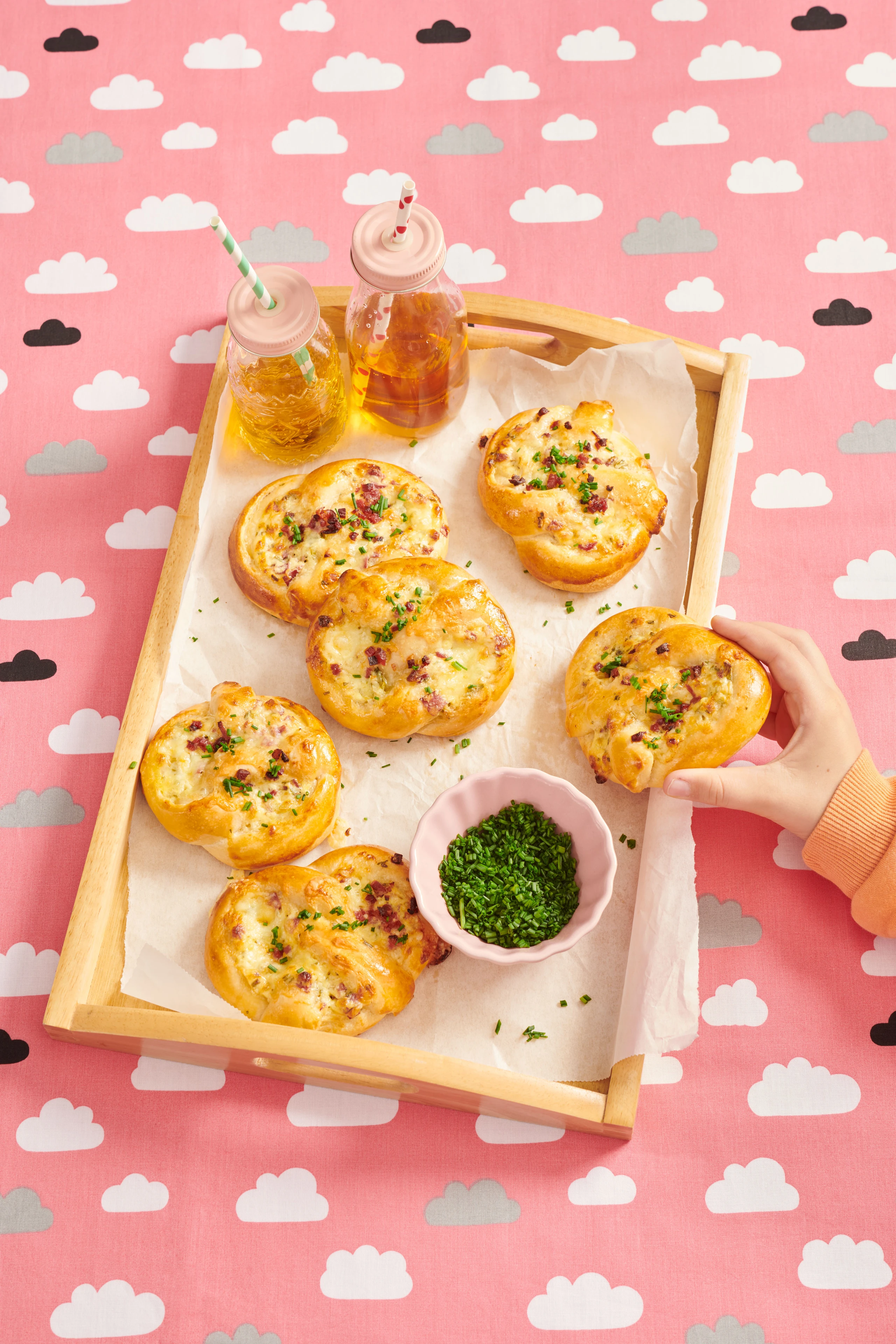 Flammkuchen-Brezen
