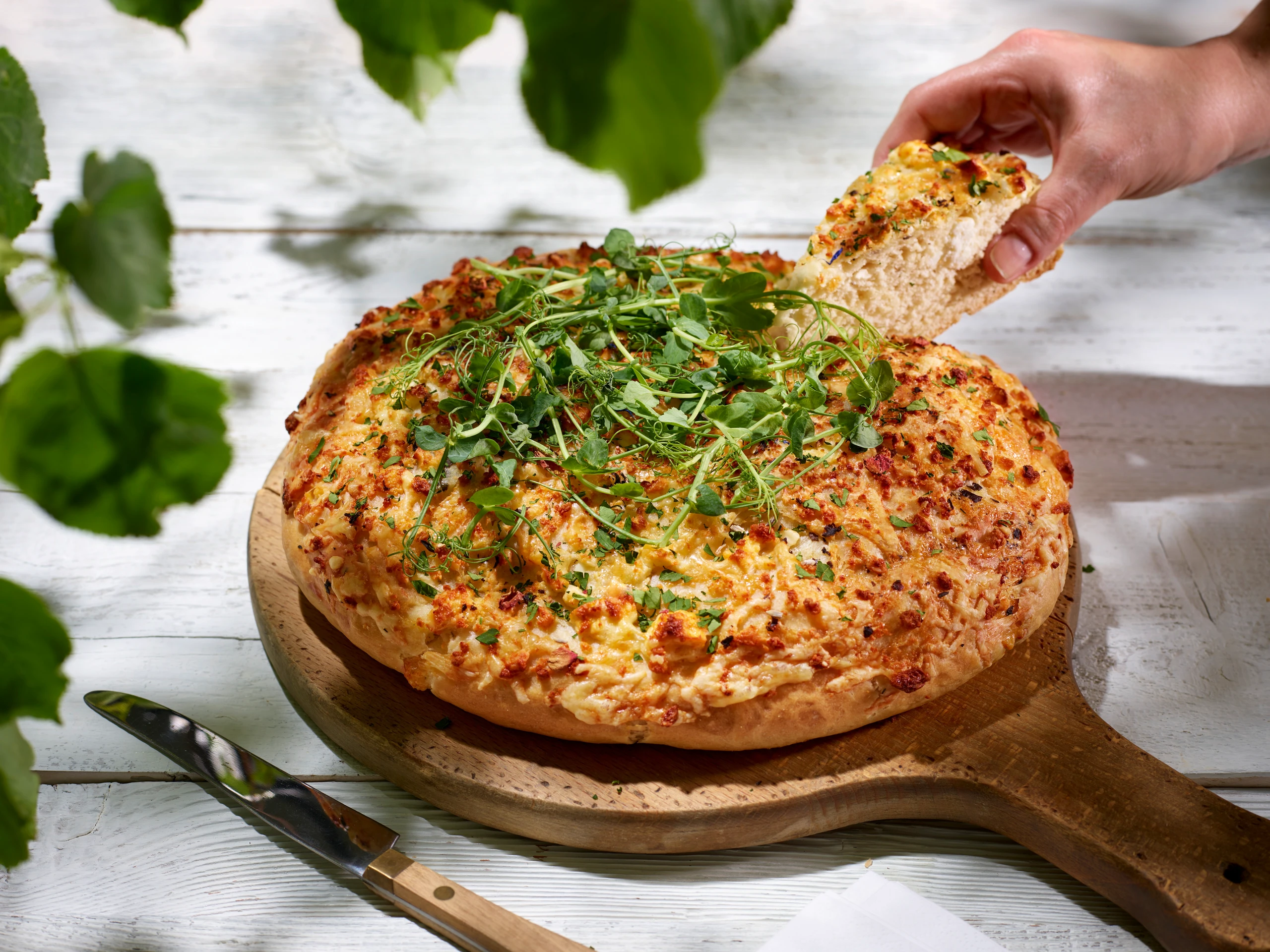 Käsebrot mit Kräutern