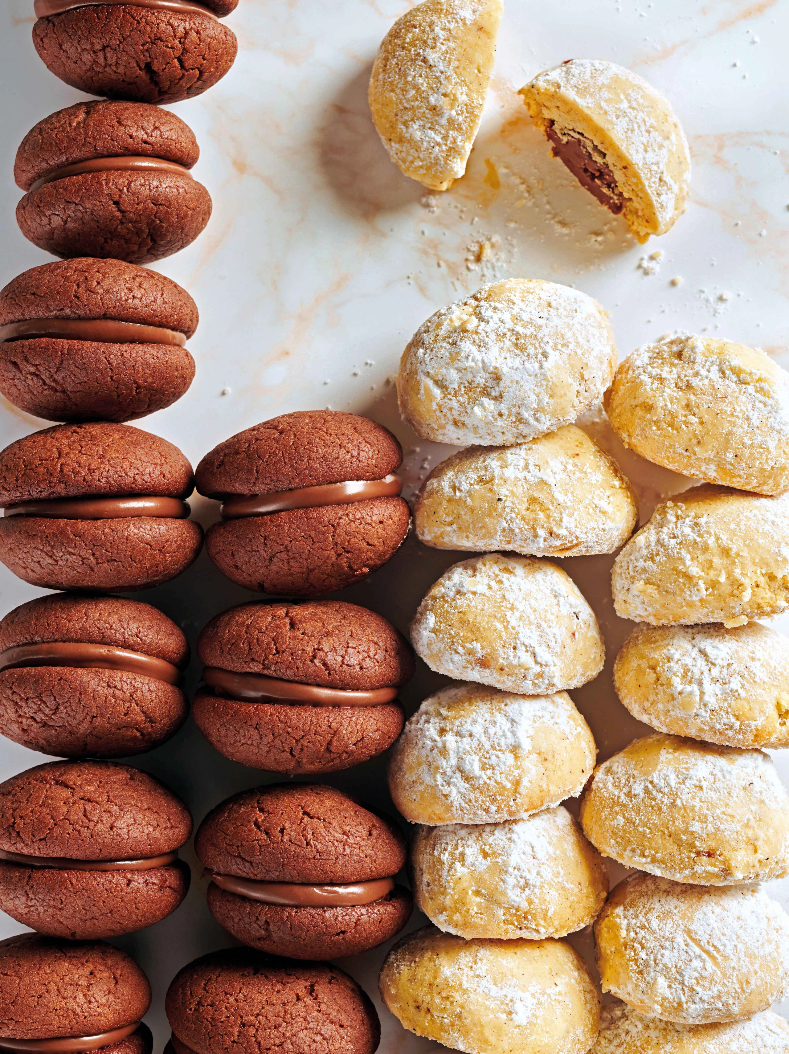 Vanilleküsse mit Nougatkern