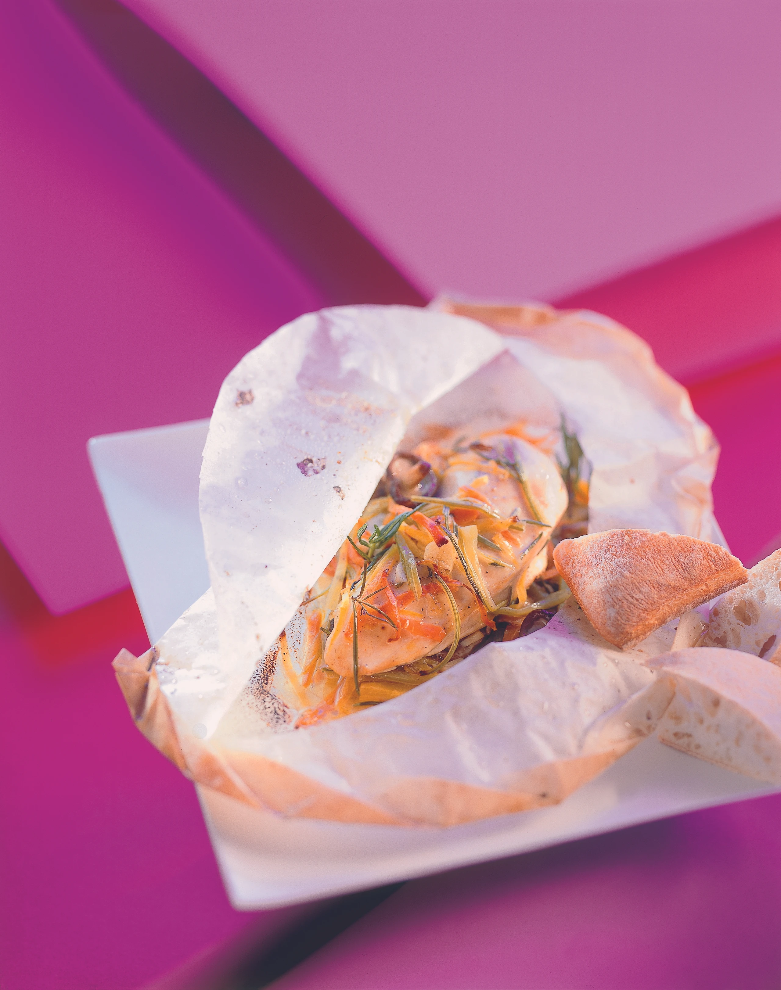Hühnerfilets mit Wurzelgemüse und Pilzen