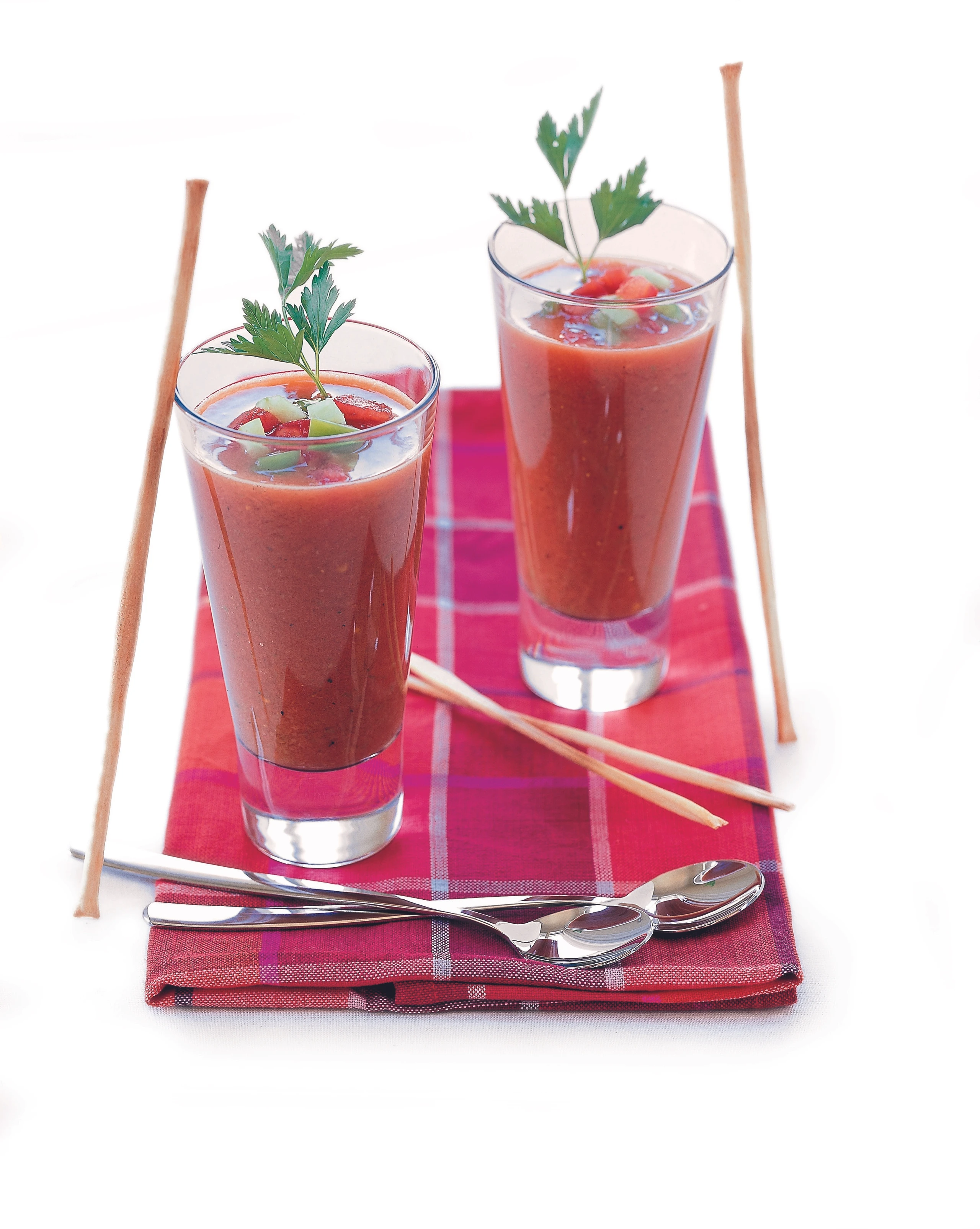 Gazpacho im Glas
