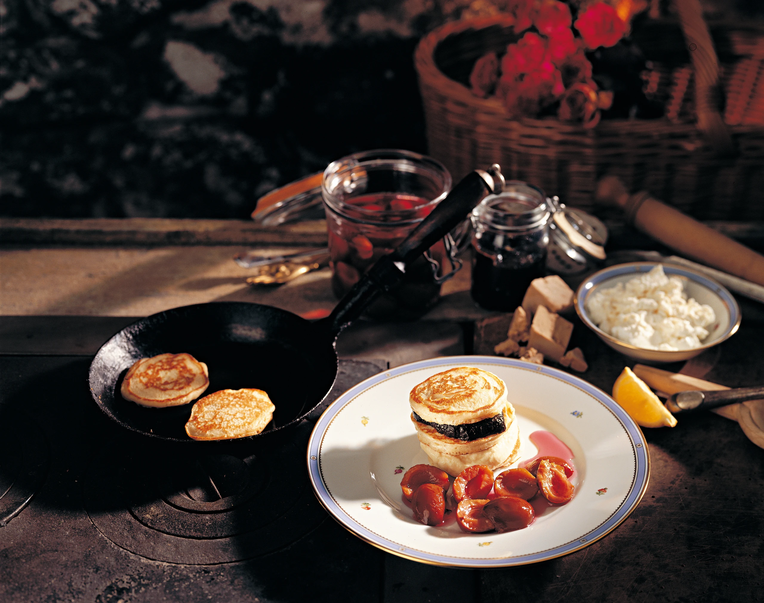 Liwanzen mit Topfen- und Powidlfülle