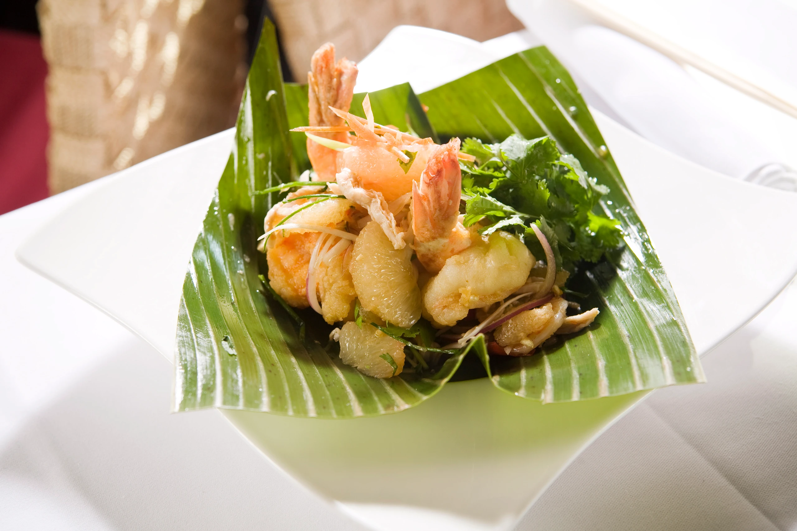 Pomelosalat mit Garnelen