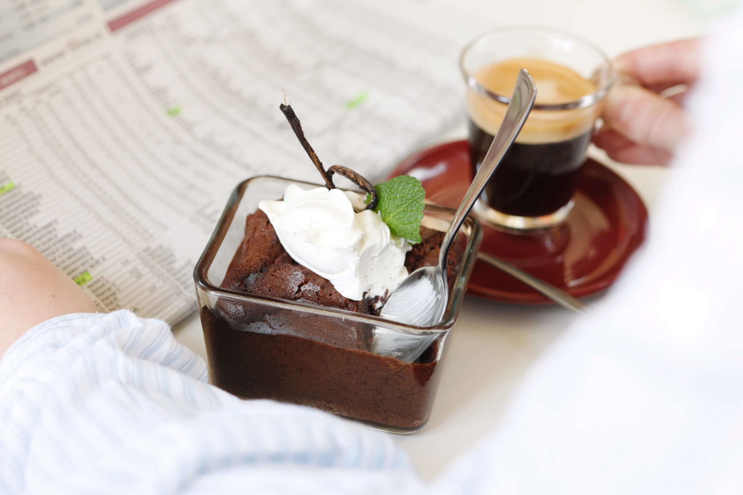 Schokokuchen mit Vanilleobers