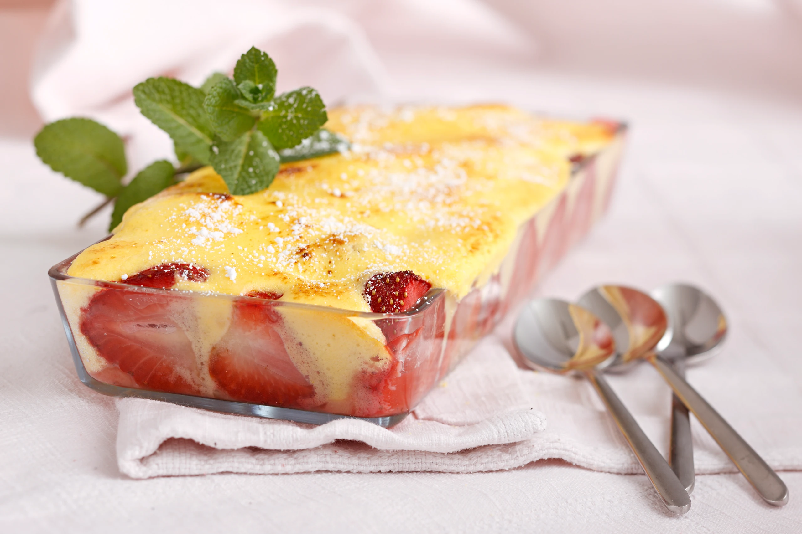 Überbackene Erdbeeren