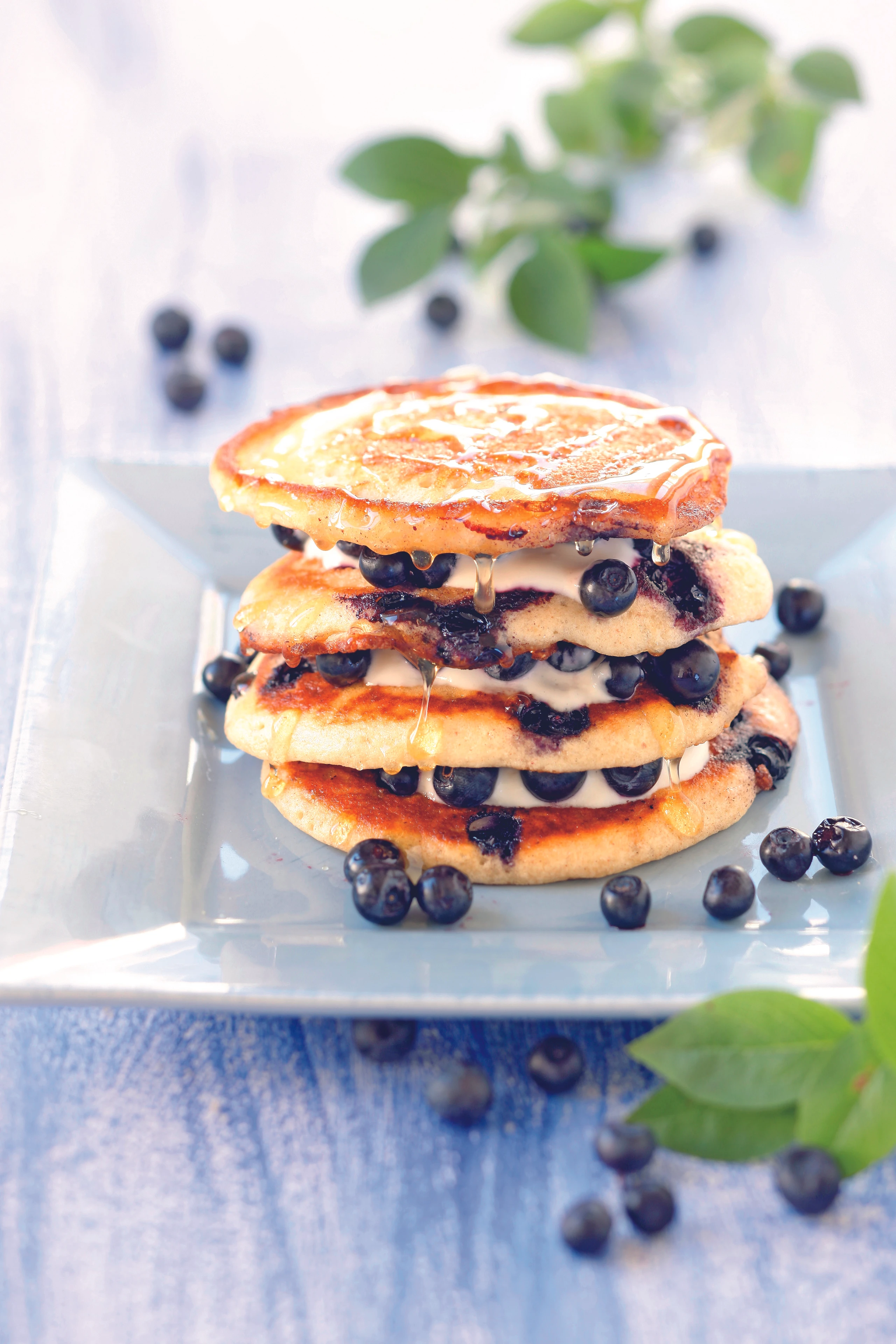 Heidelbeer-Pancakes
