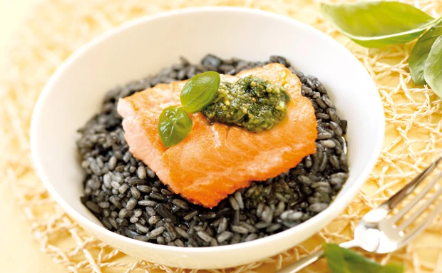 Risotto mit Lachs