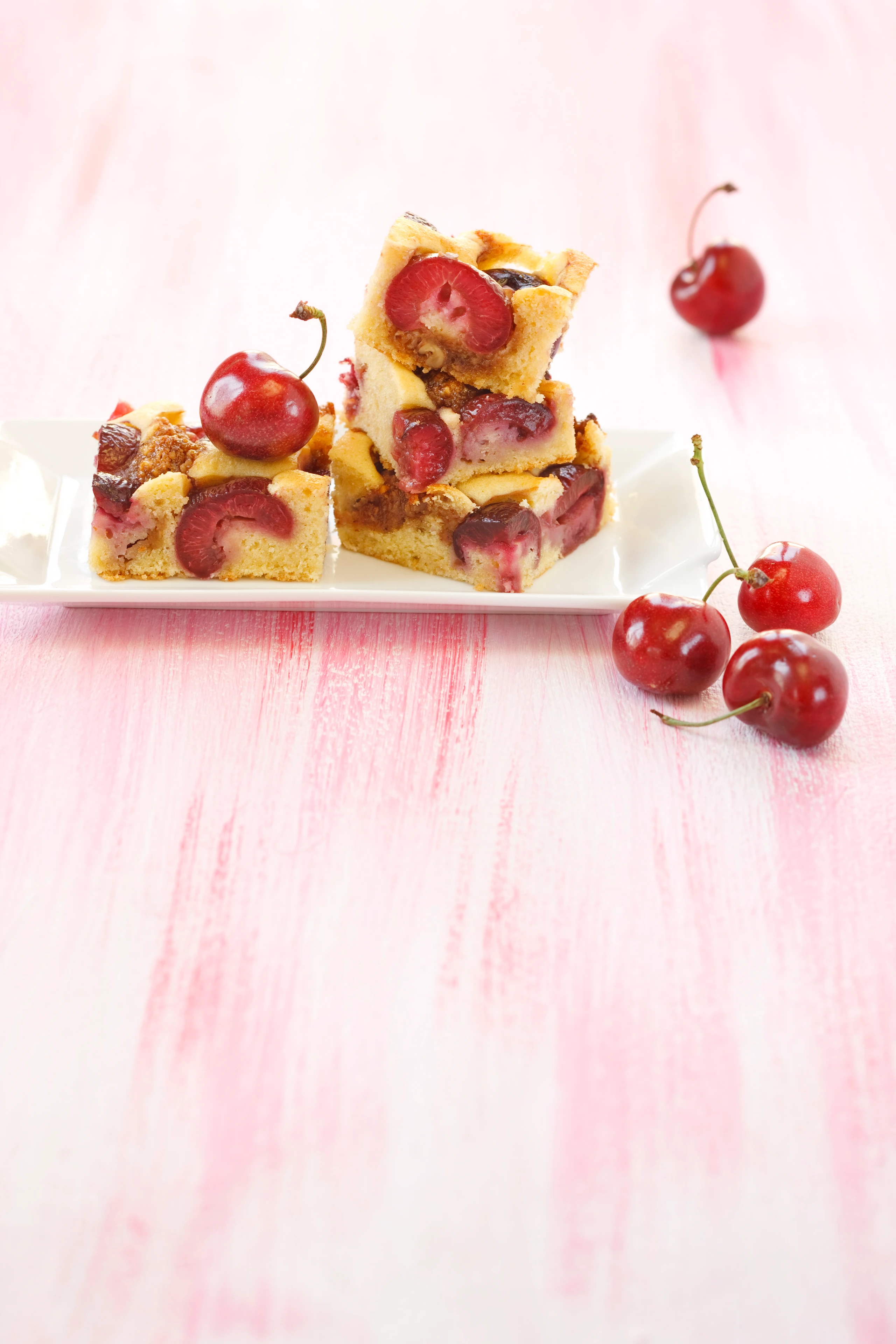 Kirschenkuchen mit Karamell