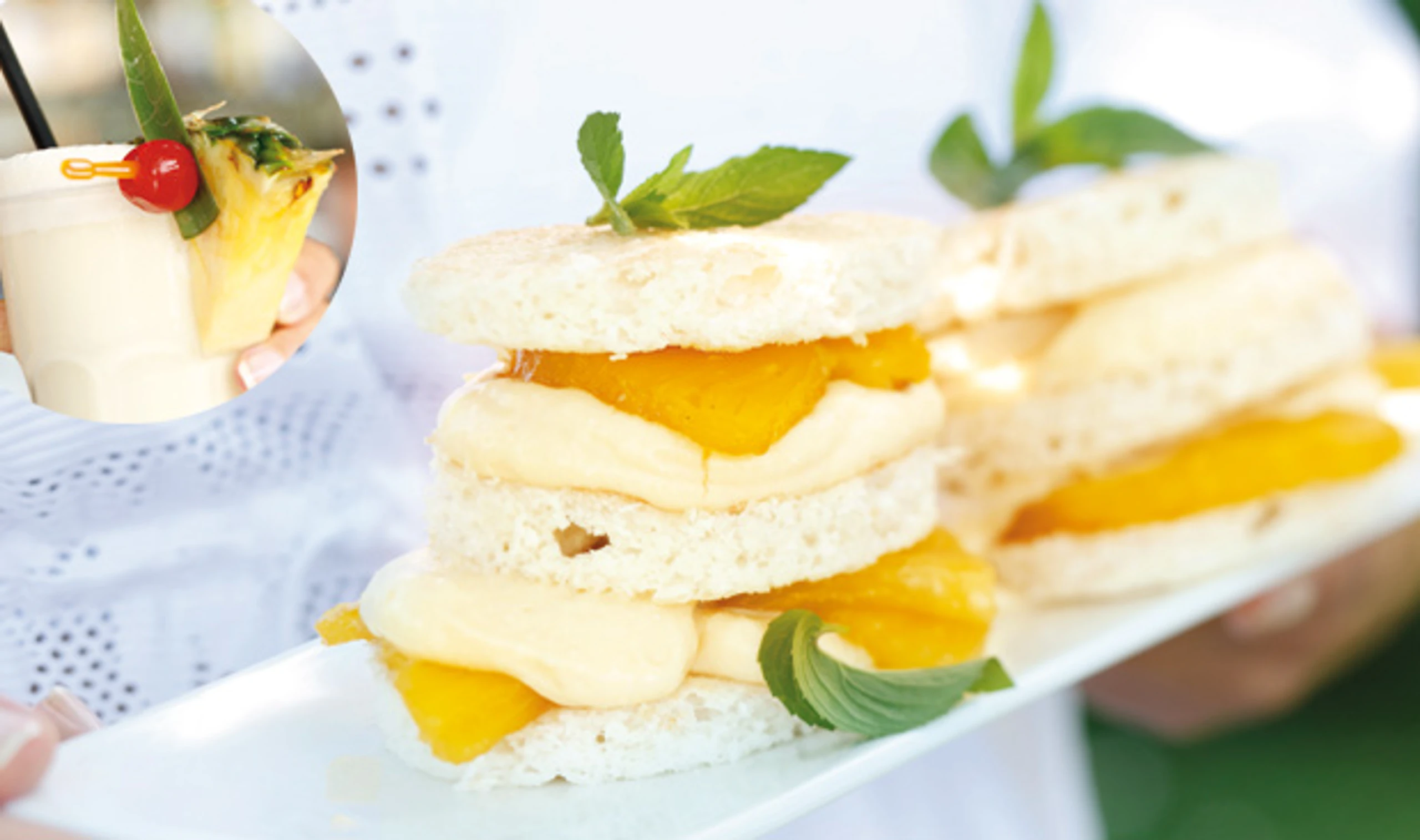 Pina Colada-Törtchen und Pina Colada