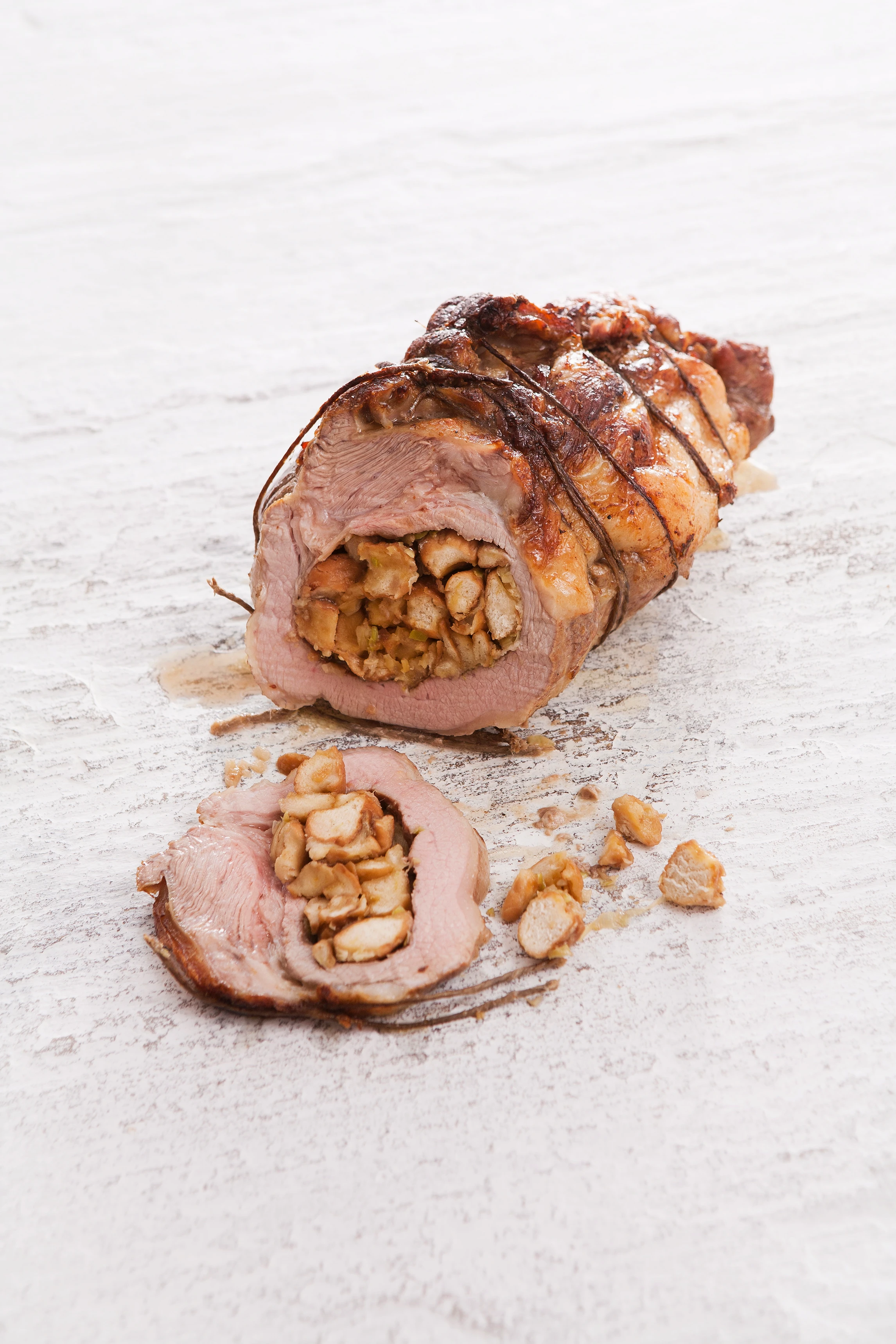 Kalbsbrust mit Brezen-Lauchfülle