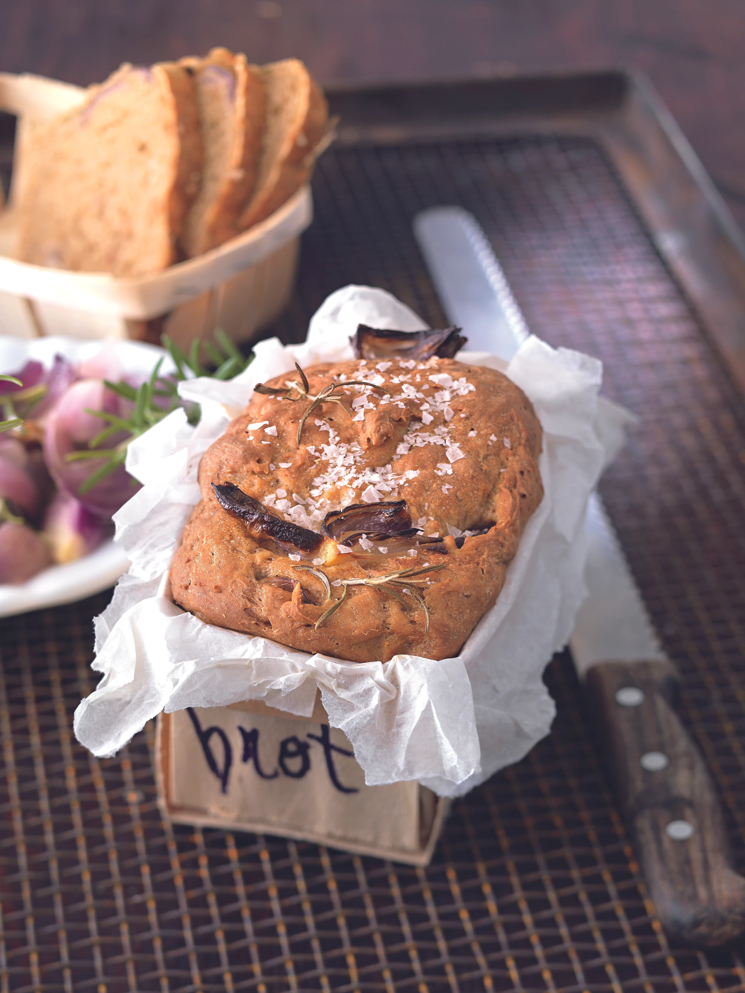 Zwiebelbrot mit Rosmarin