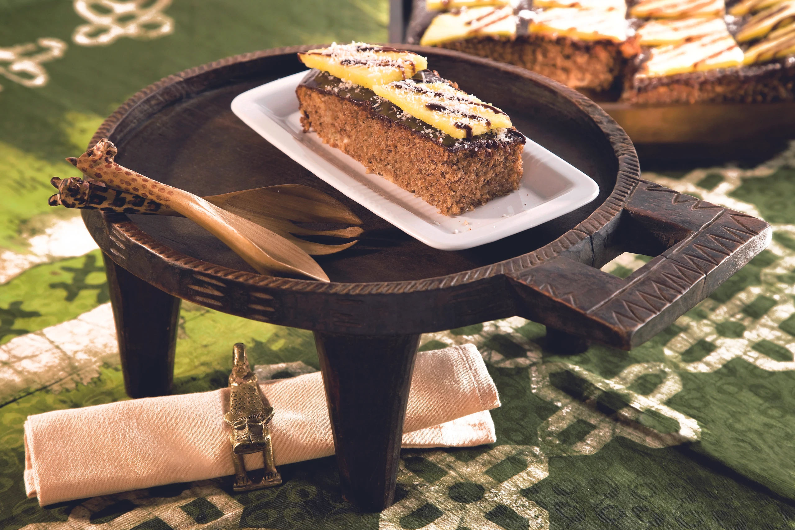 Kokoskuchen mit Ananas