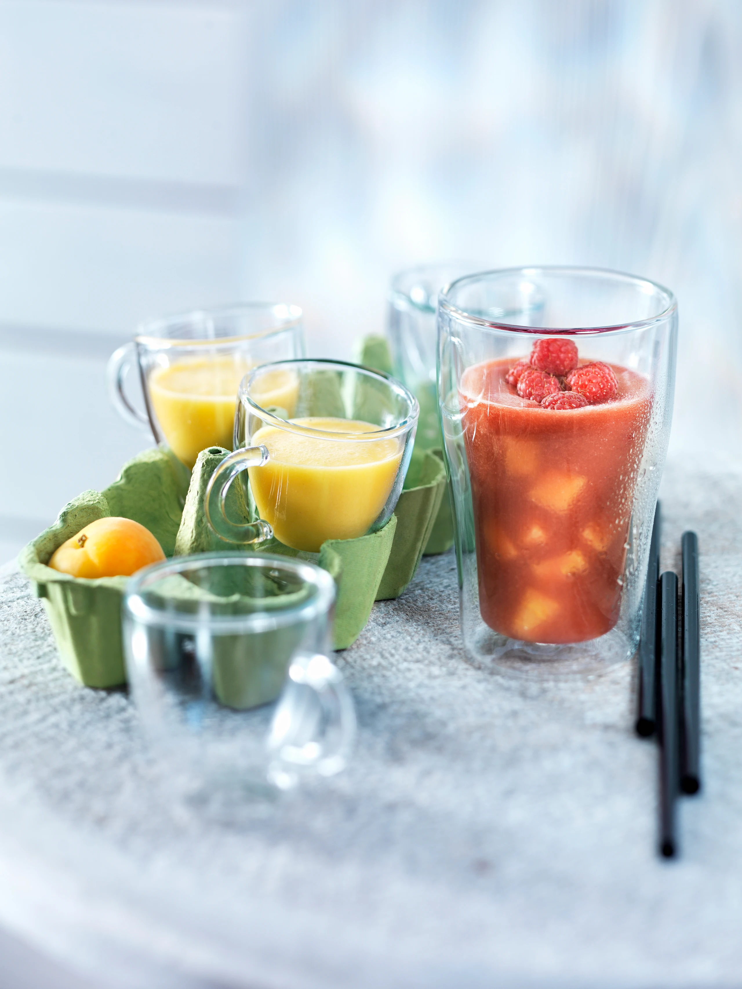 Melonen-Himbeerkaltschale