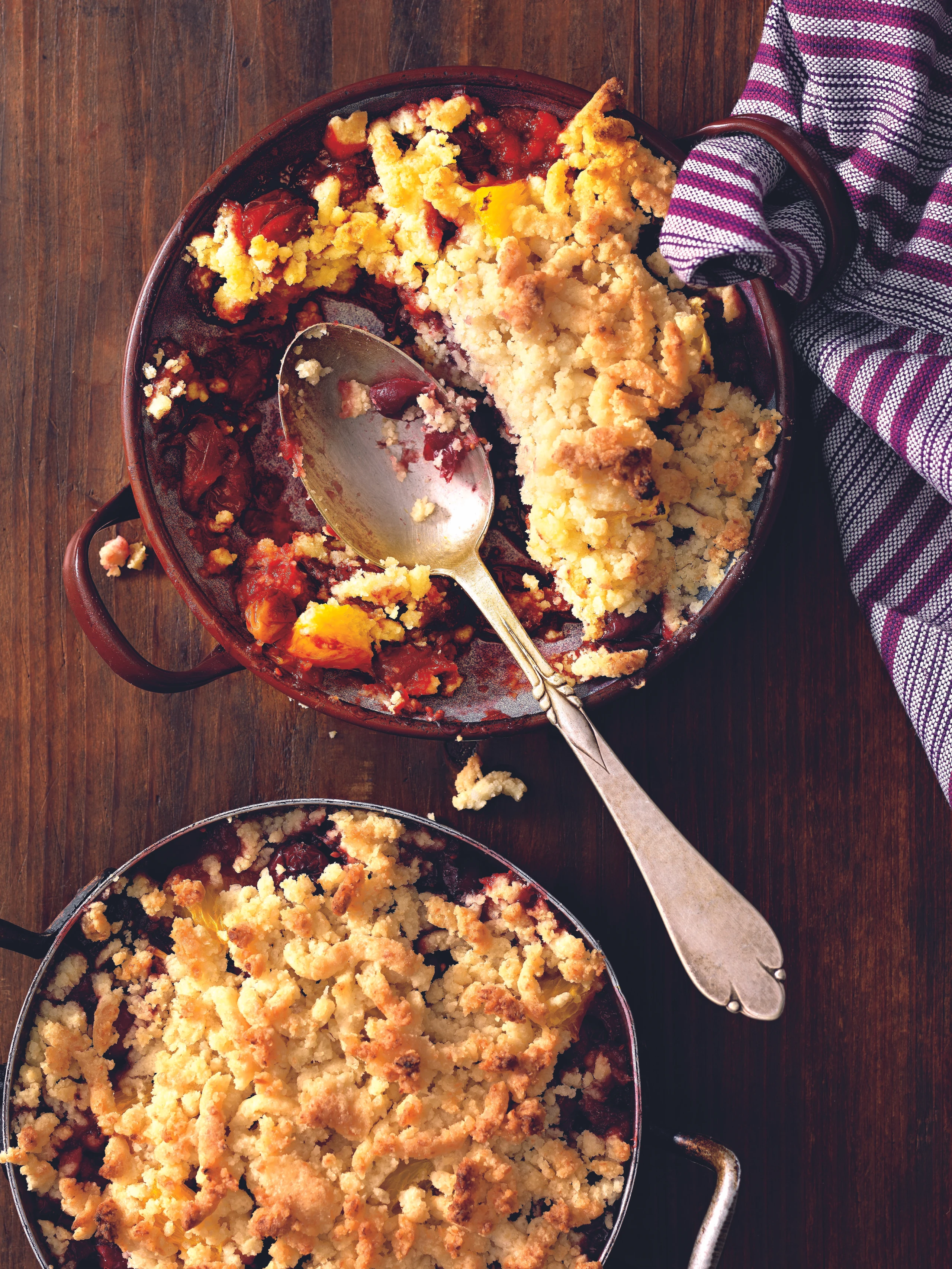 Cranberry-Orangen-Honig-Crumble