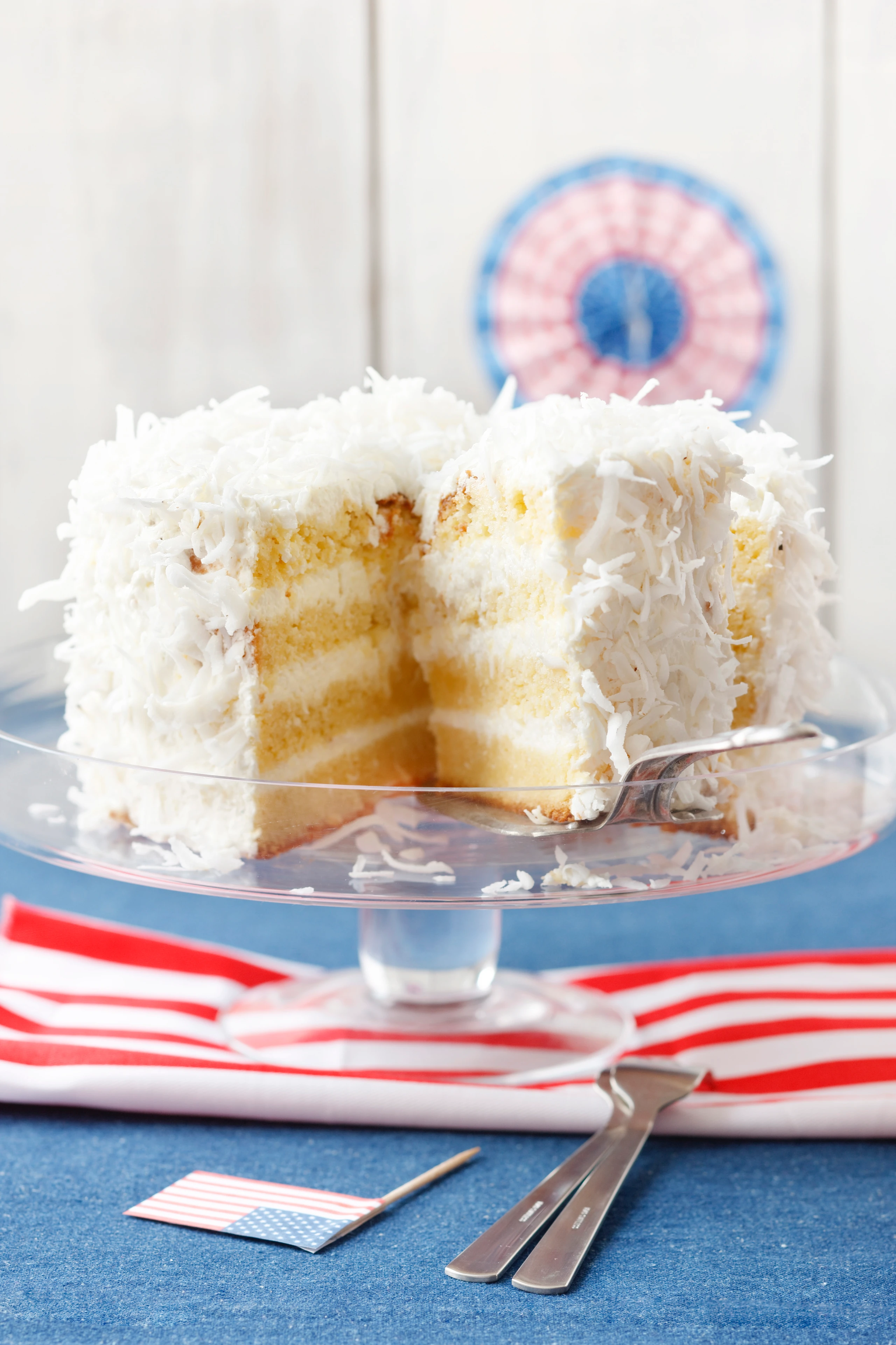 Coconut-Layer-Cake: Kokosnuss-Schichttorte