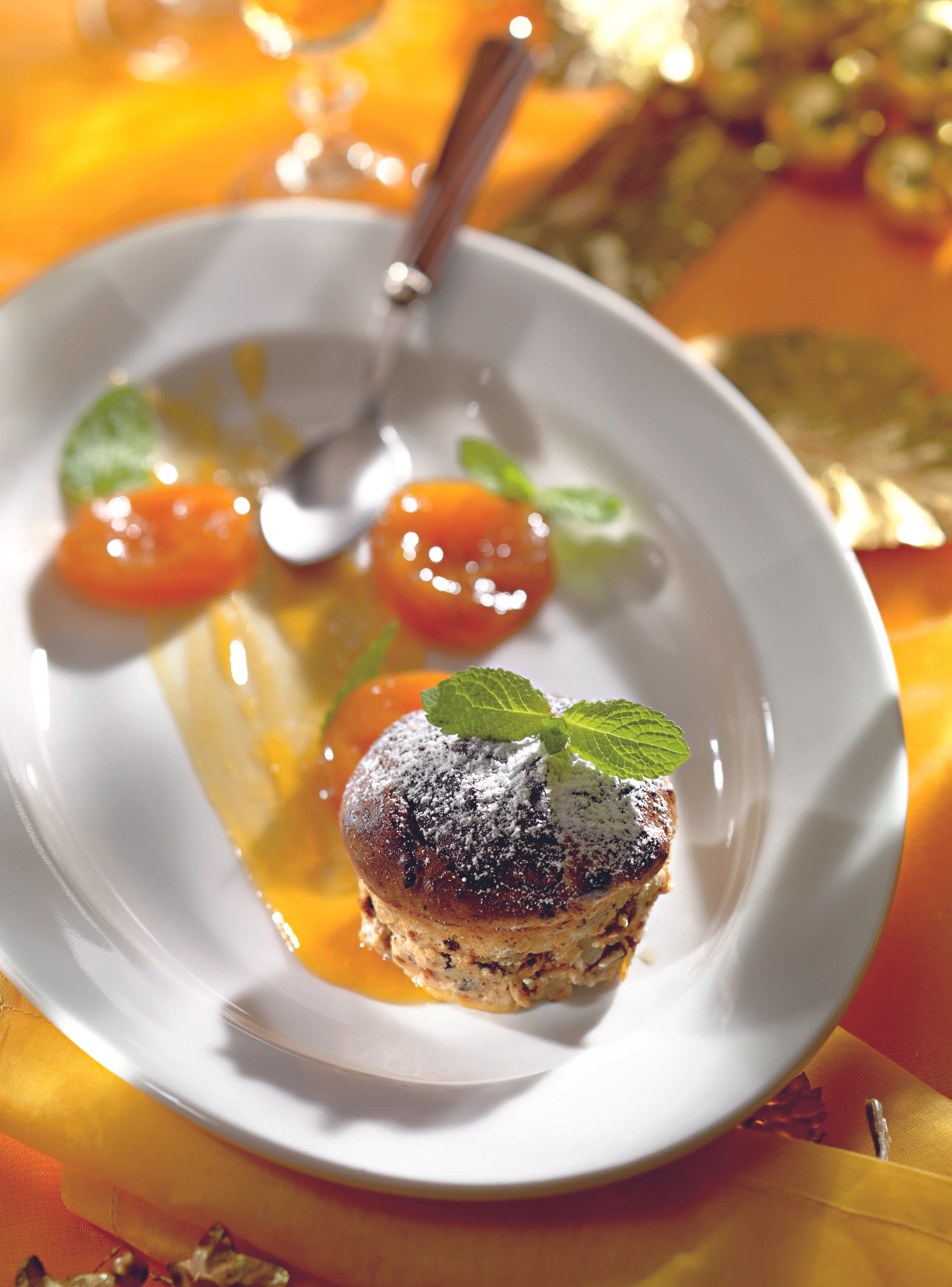 Weihnachts Pudding mit Punsch Marillen