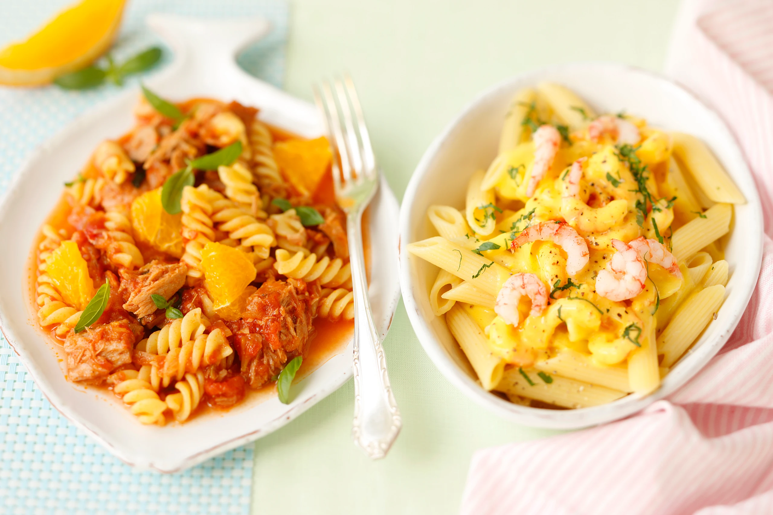 Fusilli mit Orangen-Thunfischsauce
