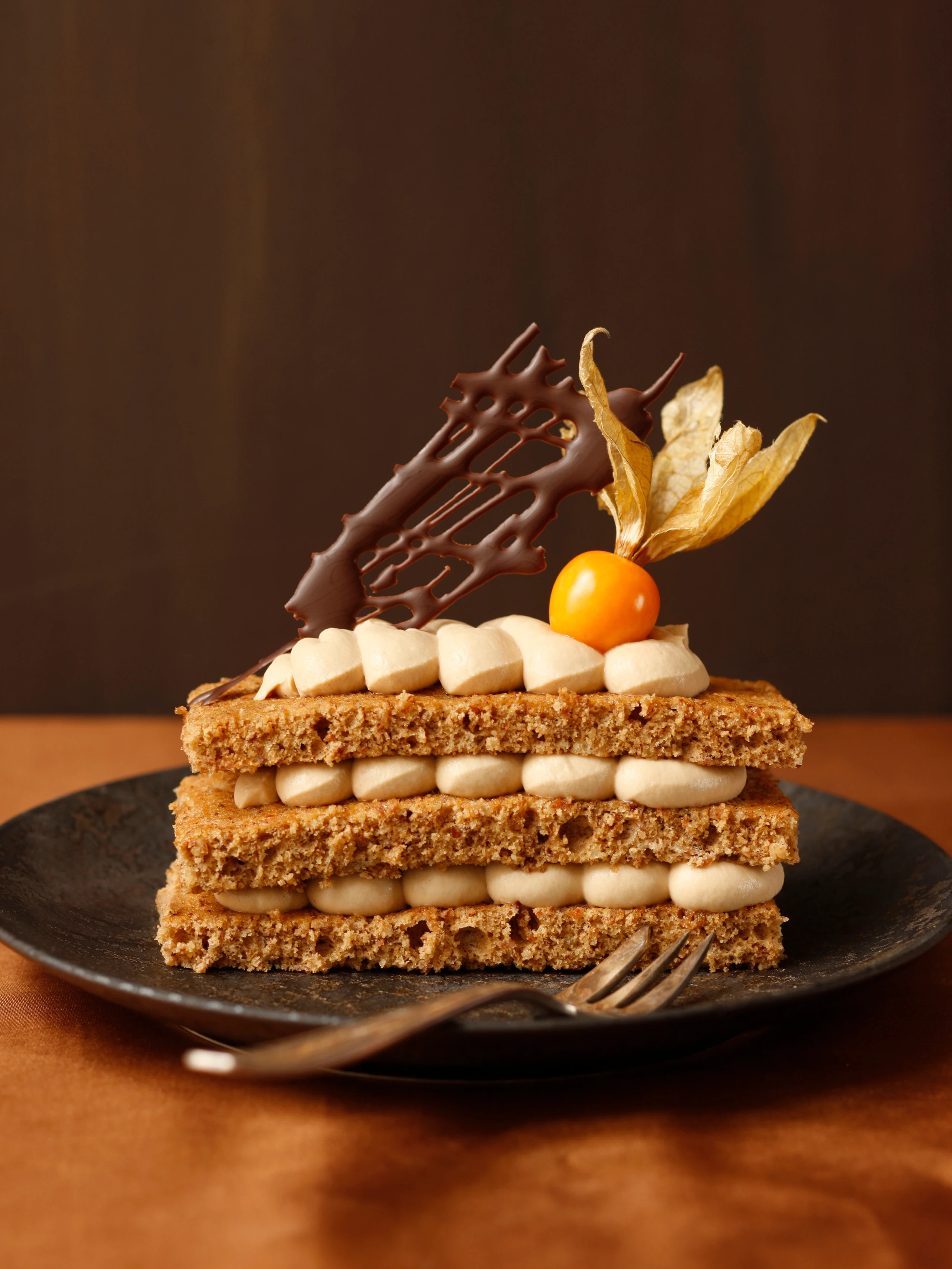 Mandelschnitte mit Espressocreme