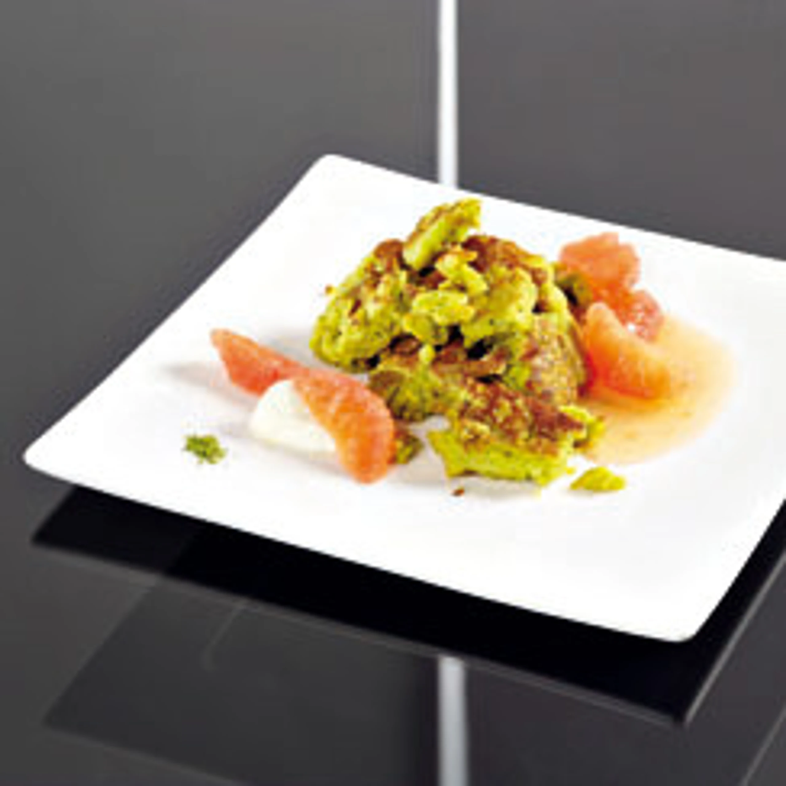 Grüntee-Schmarren mit Grapefruit